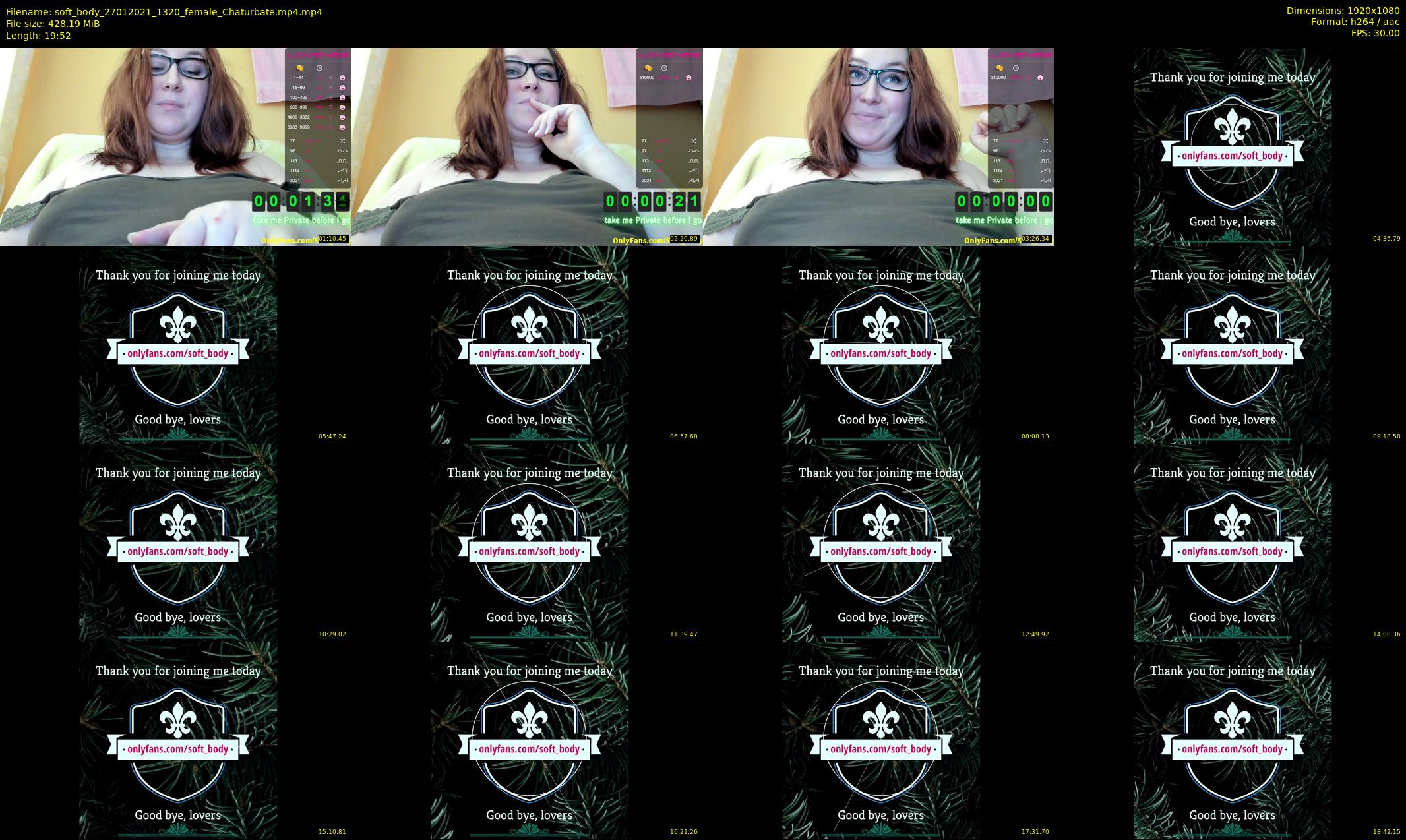 soft_body — 20 minute Chaturbate female cam show recording, 1080p, Jan 27, 2021