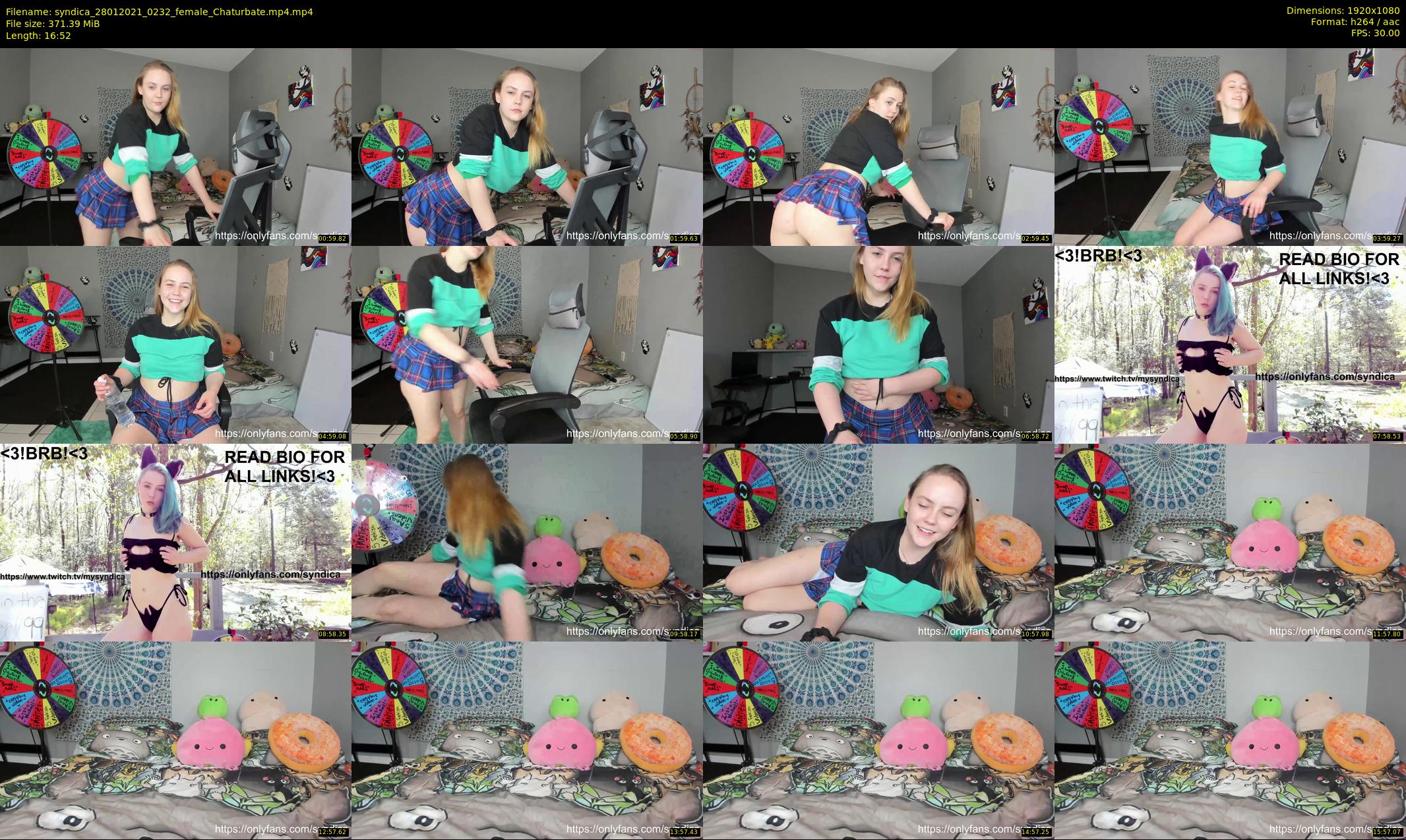 syndica — 17 minute Chaturbate female cam show recording, 1080p, Jan 28, 2021