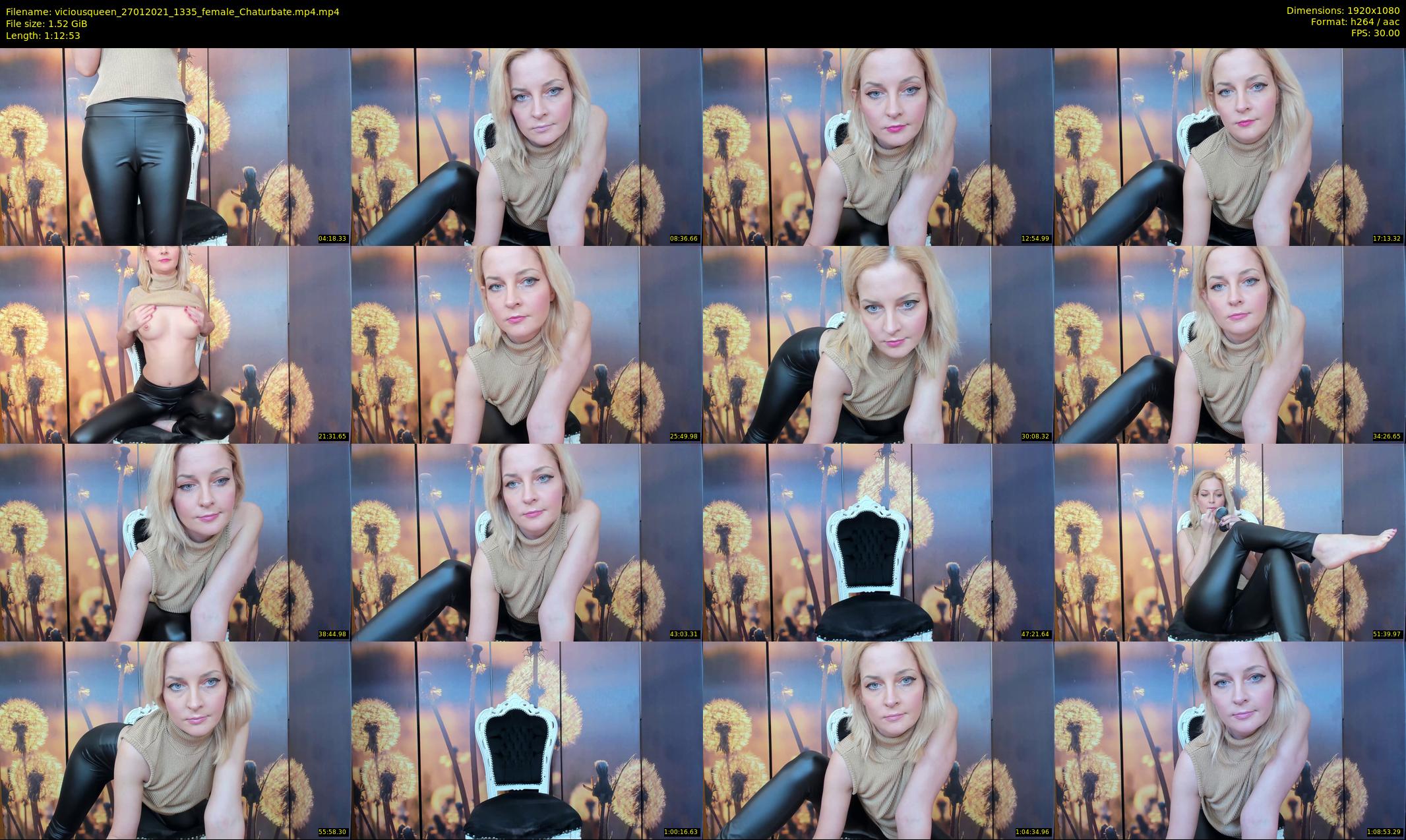 viciousqueen — 73 minute Chaturbate female cam show recording, 1080p, Jan 27, 2021