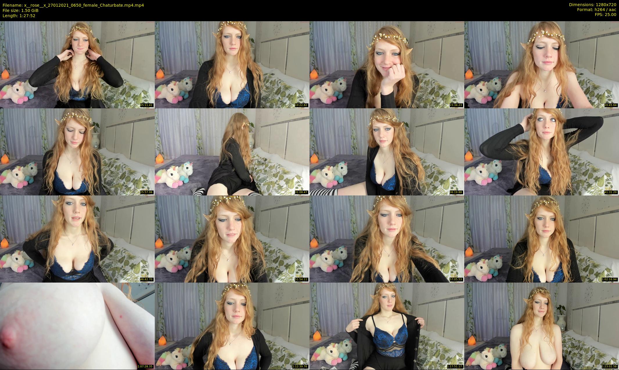 x__rose__x — 88 minute Chaturbate female cam show recording, 720p, Jan 27, 2021