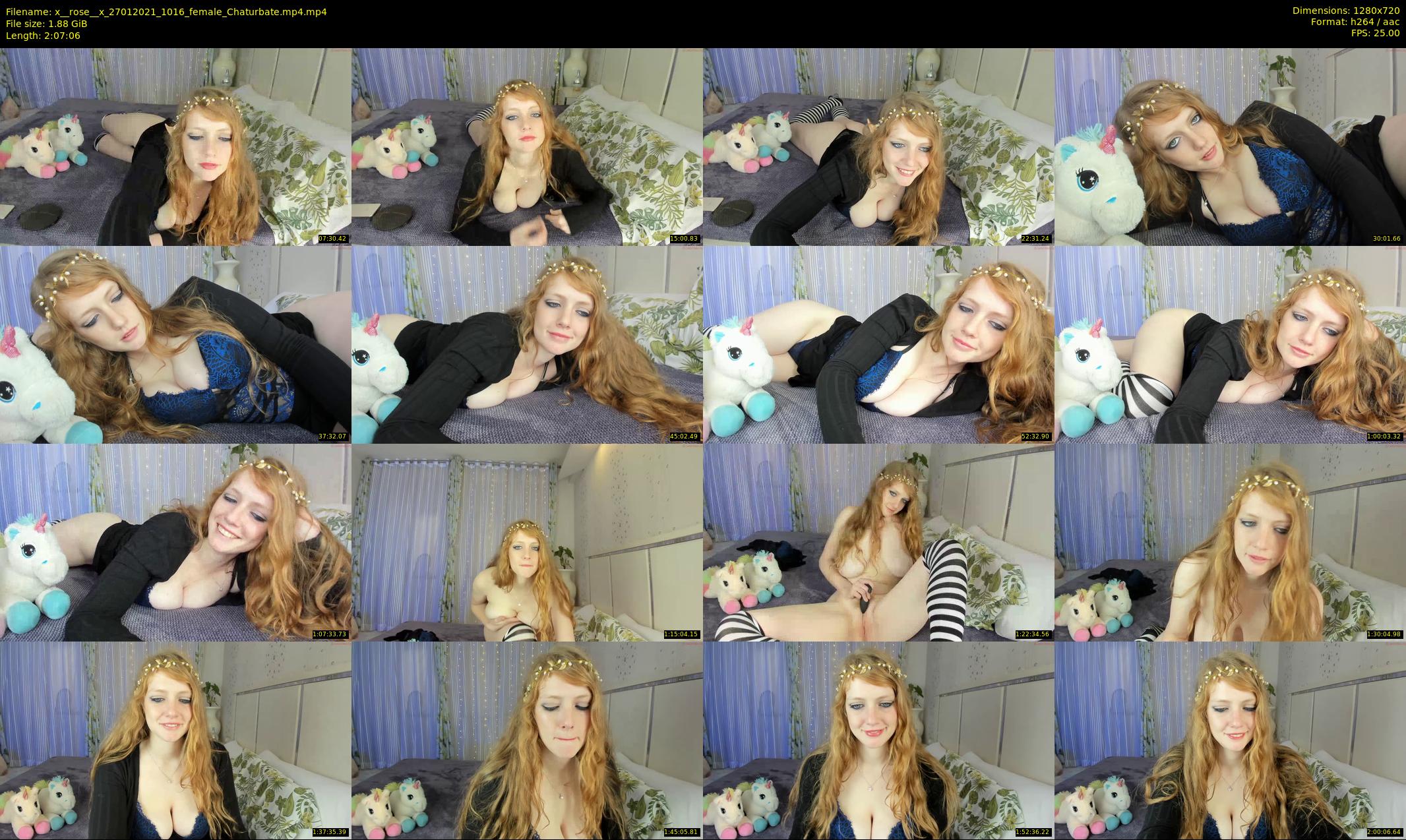 x__rose__x — 128 minute Chaturbate female cam show recording, 720p, Jan 27, 2021