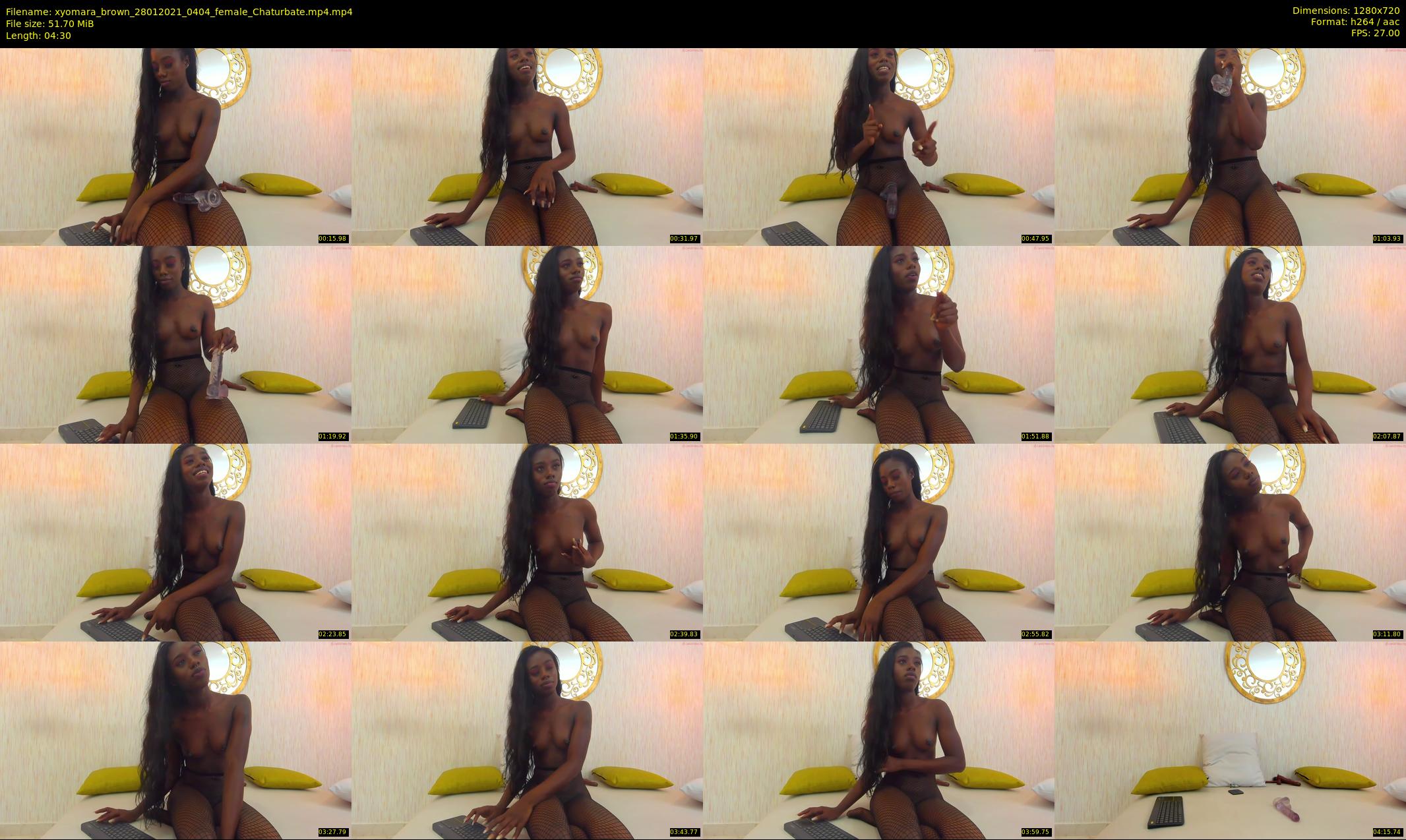 xyomara_brown — 5 minute Chaturbate female cam show recording, 720p, Jan 28, 2021
