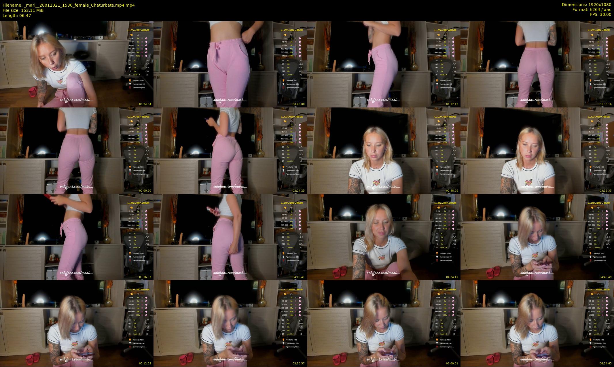 _mari_ — 7 minute Chaturbate female cam show recording, 1080p, Jan 28, 2021