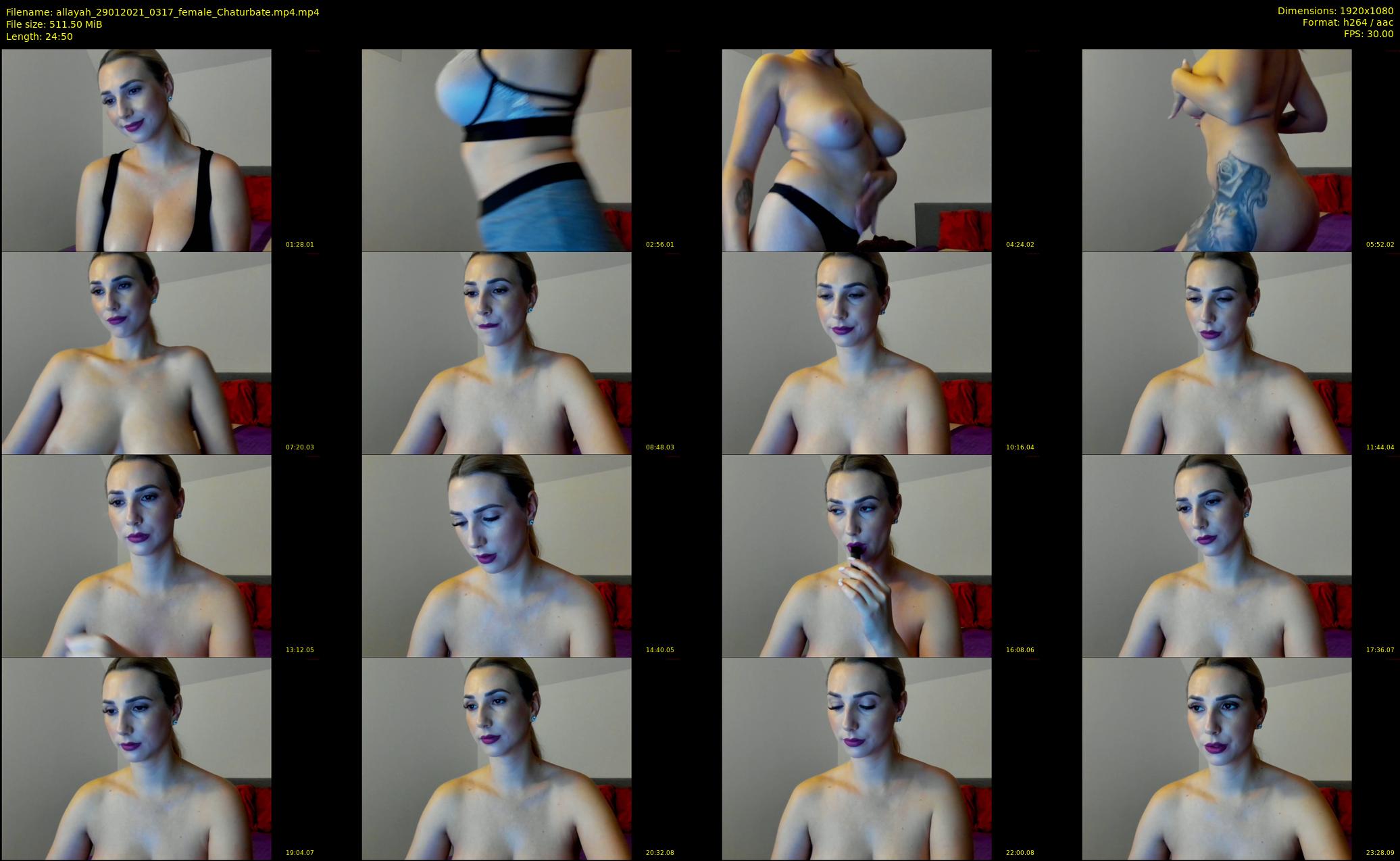 allayah — 25 minute Chaturbate female cam show recording, 1080p, Jan 29, 2021