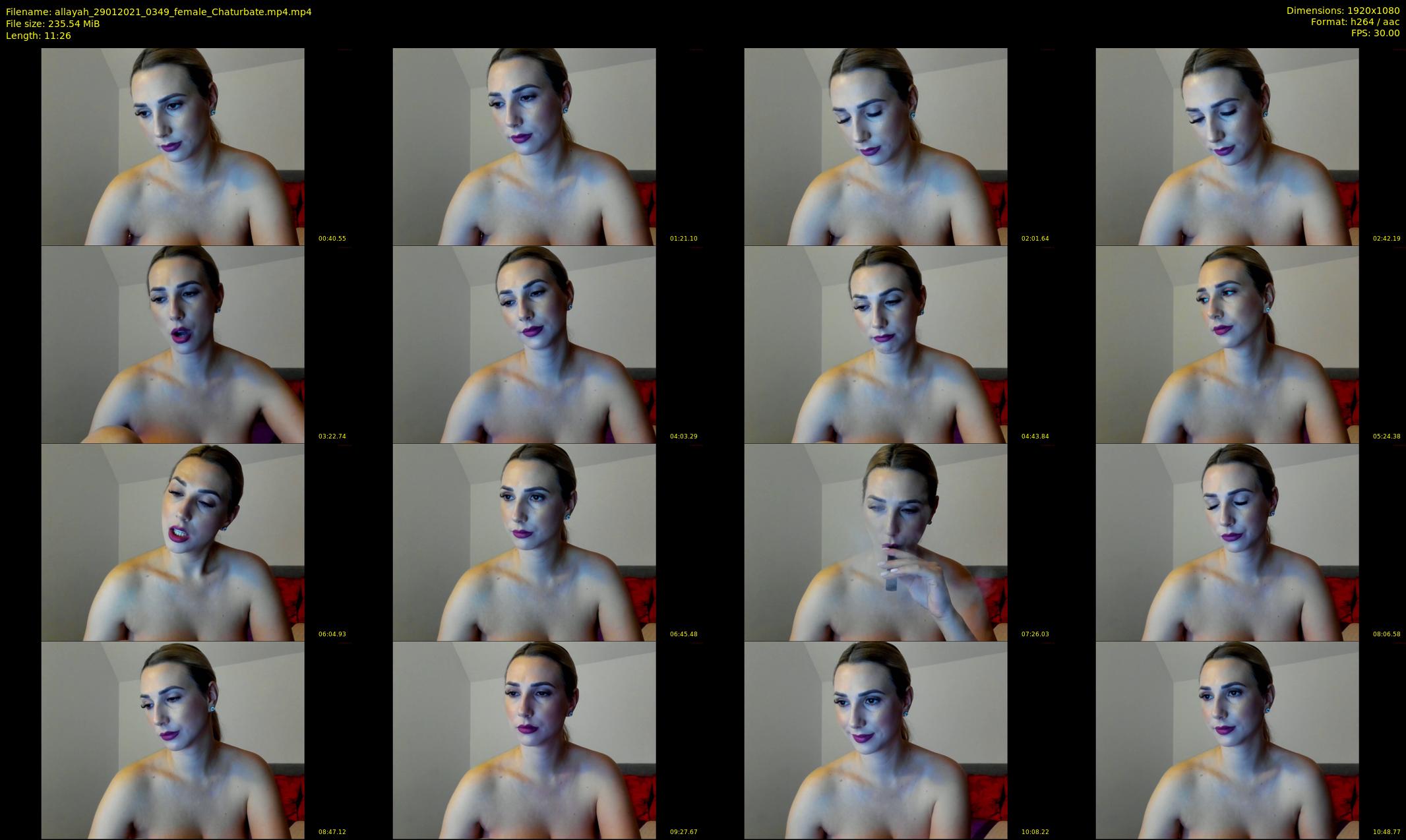 allayah — 12 minute Chaturbate female cam show recording, 1080p, Jan 29, 2021