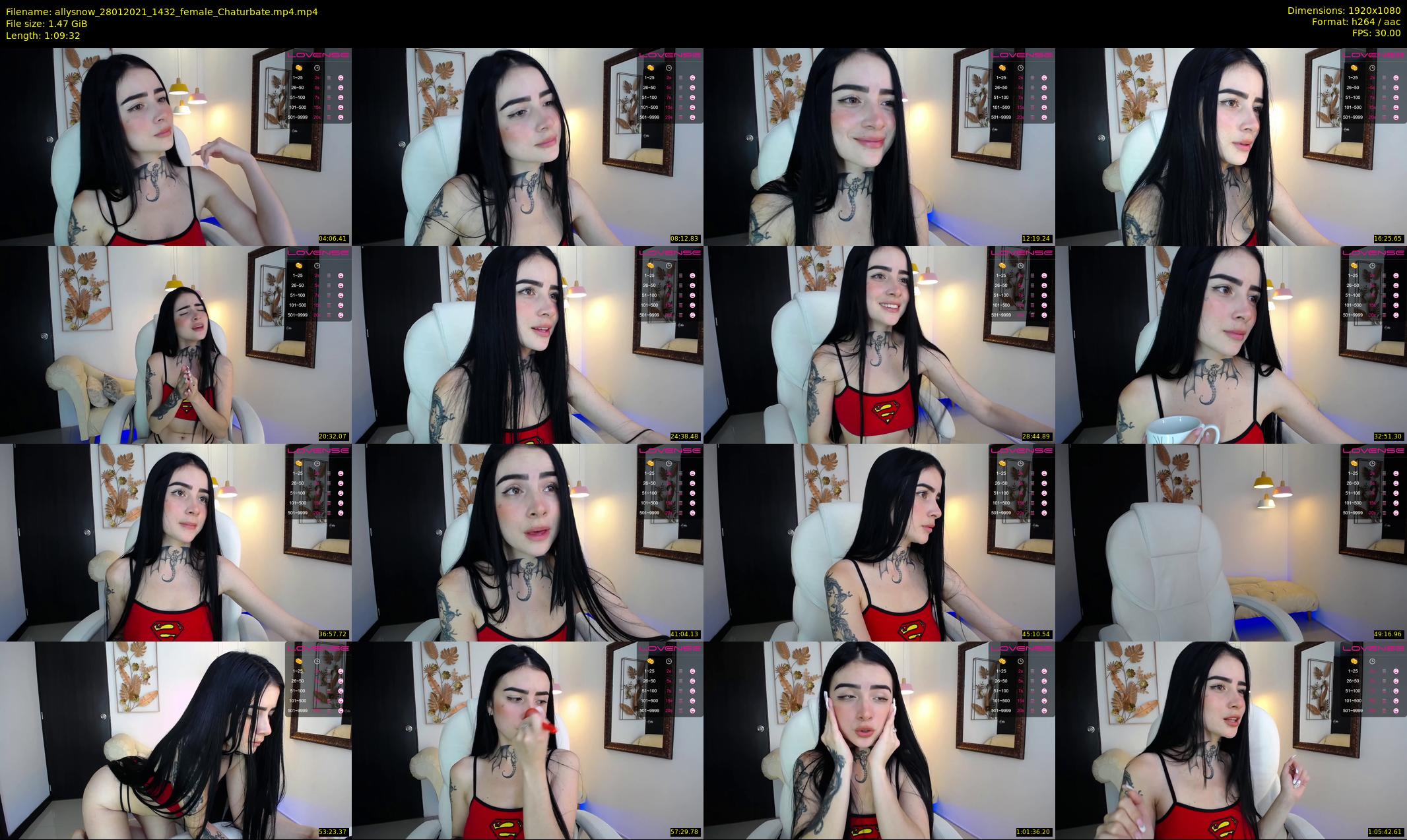 allysnow — 70 minute Chaturbate female cam show recording, 1080p, Jan 28, 2021