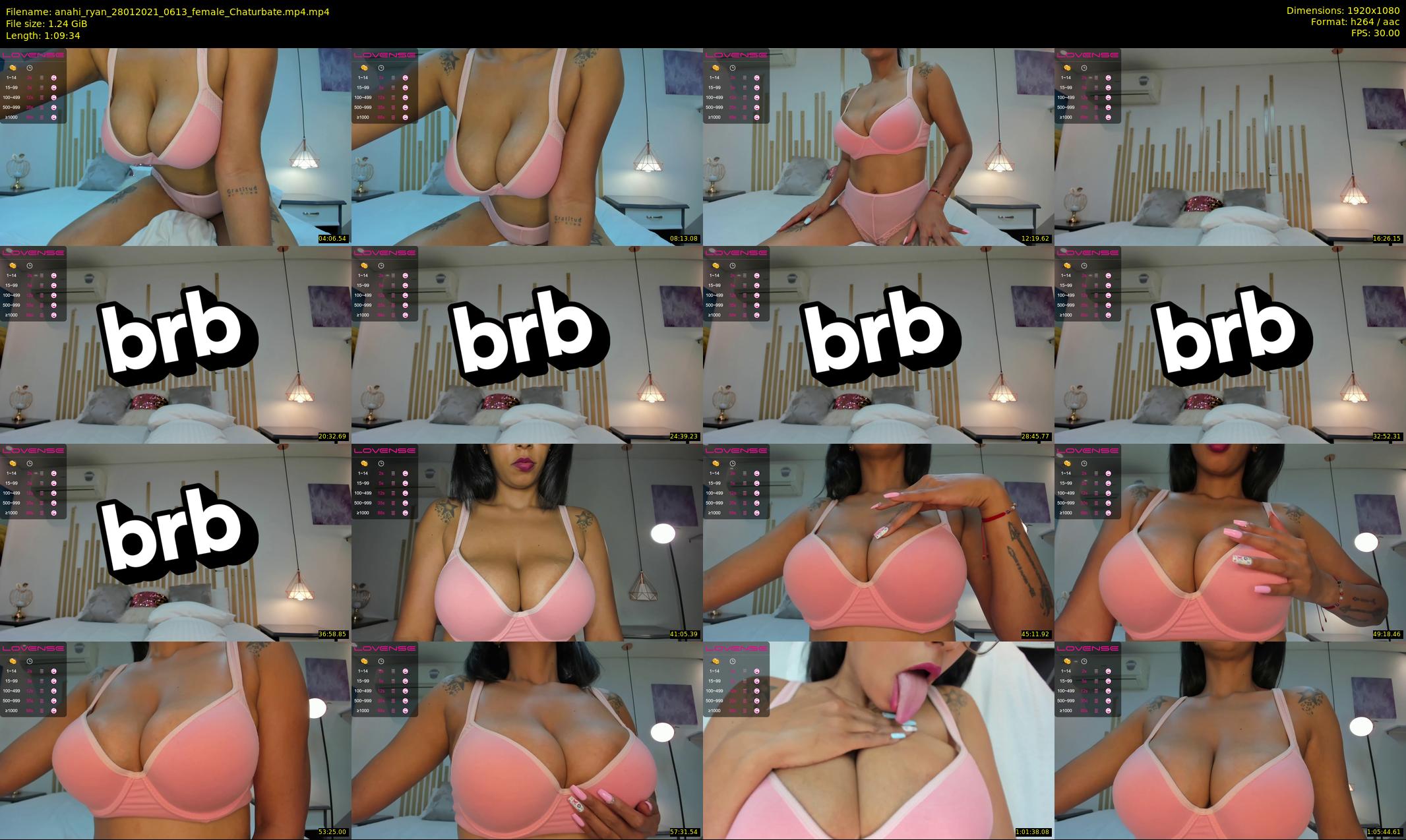anahi_ryan — 70 minute Chaturbate female cam show recording, 1080p, Jan 28, 2021