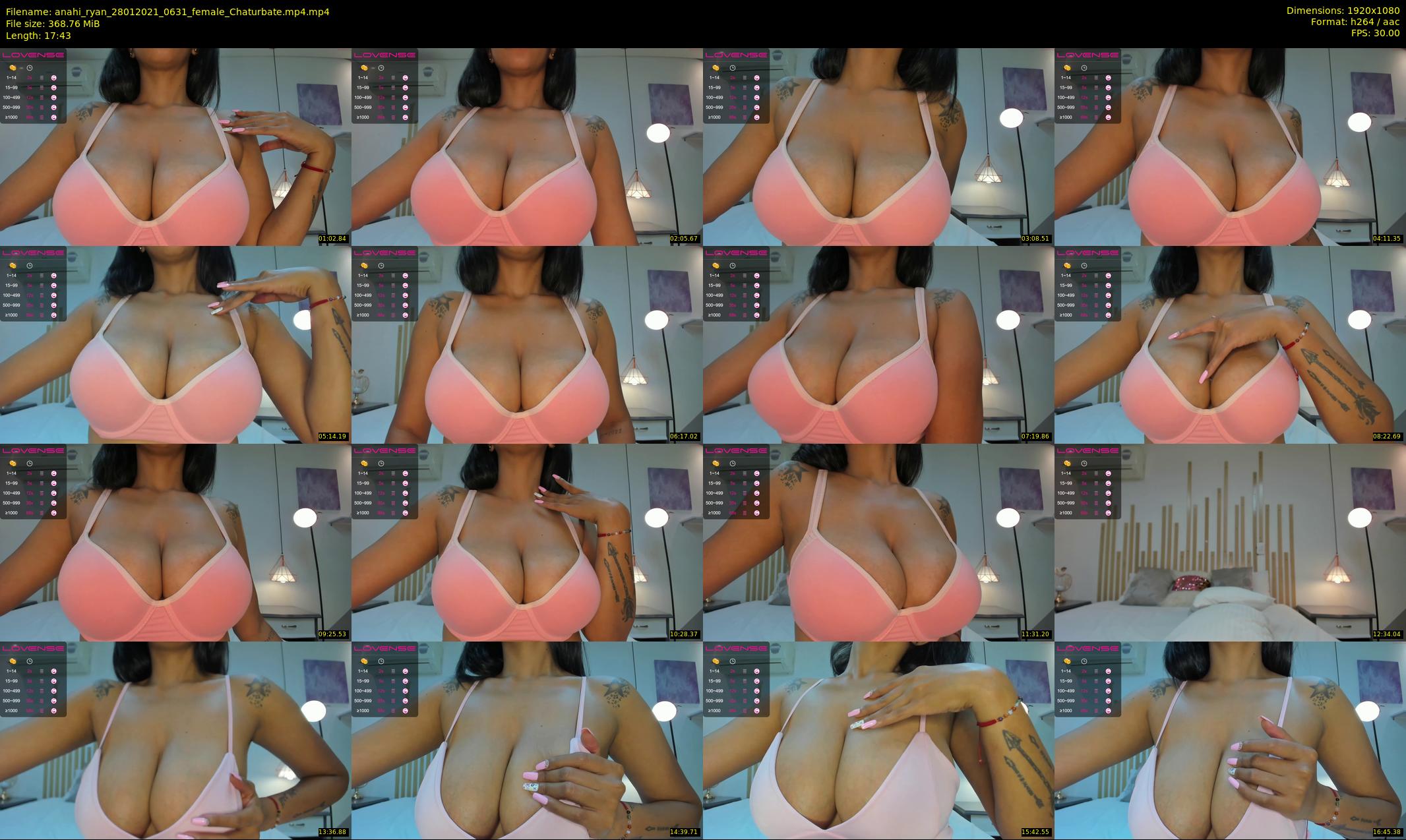 anahi_ryan — 18 minute Chaturbate female cam show recording, 1080p, Jan 28, 2021