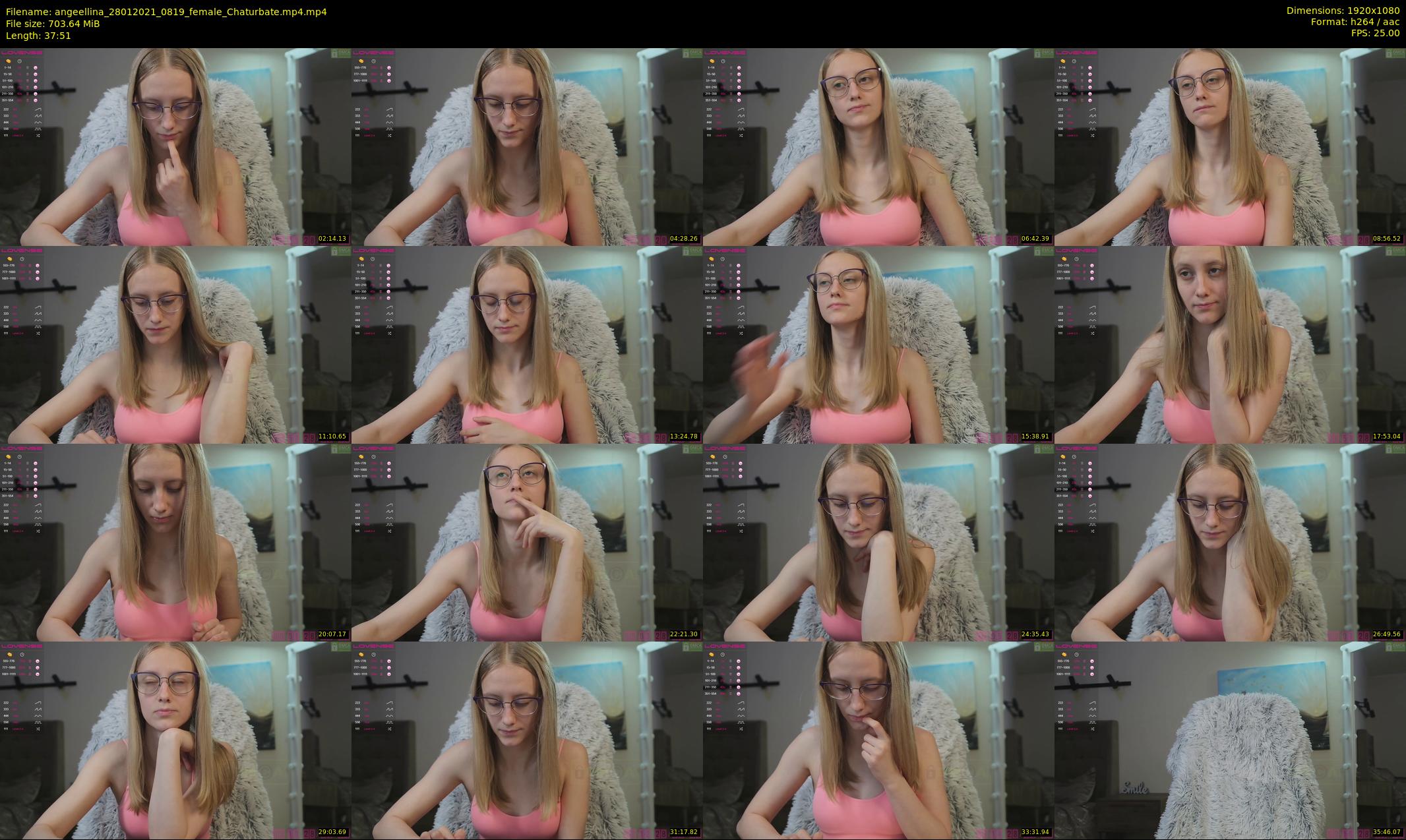 angeellina — 38 minute Chaturbate female cam show recording, 1080p, Jan 28, 2021