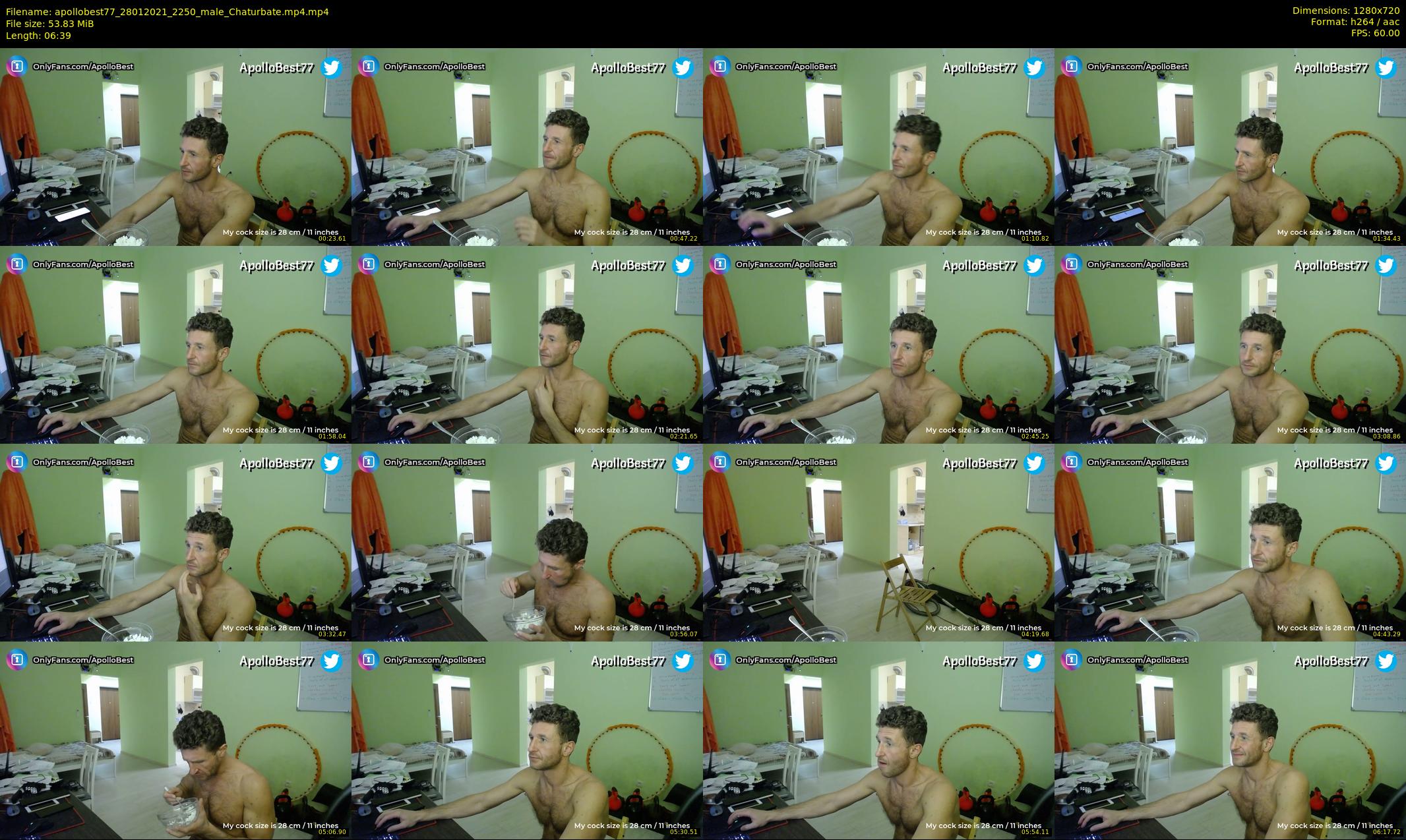 apollobest77 — 7 minute Chaturbate male cam show recording, 720p, Jan 28, 2021