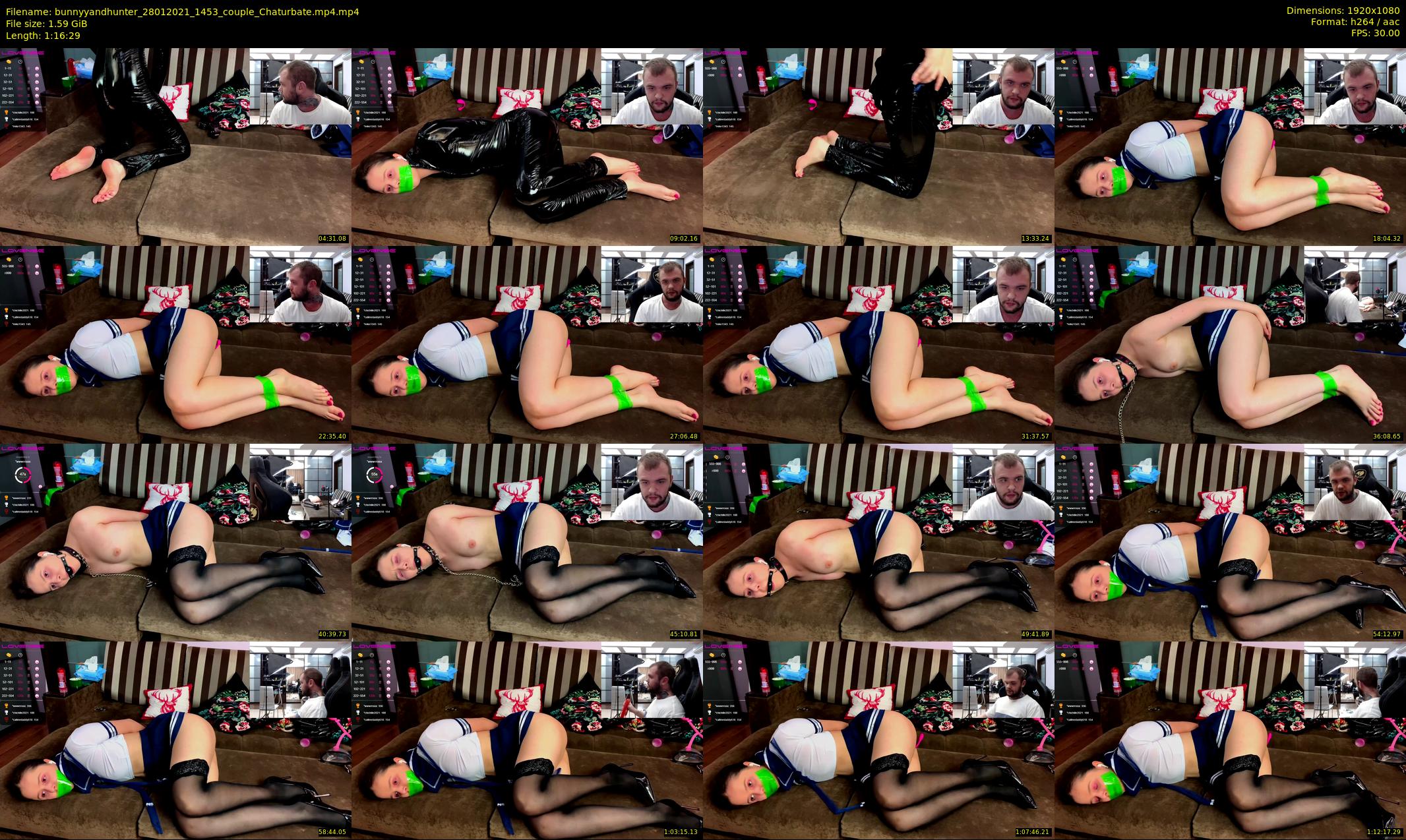 bunnyyandhunter — 77 minute Chaturbate couple cam show recording, 1080p, Jan 28, 2021