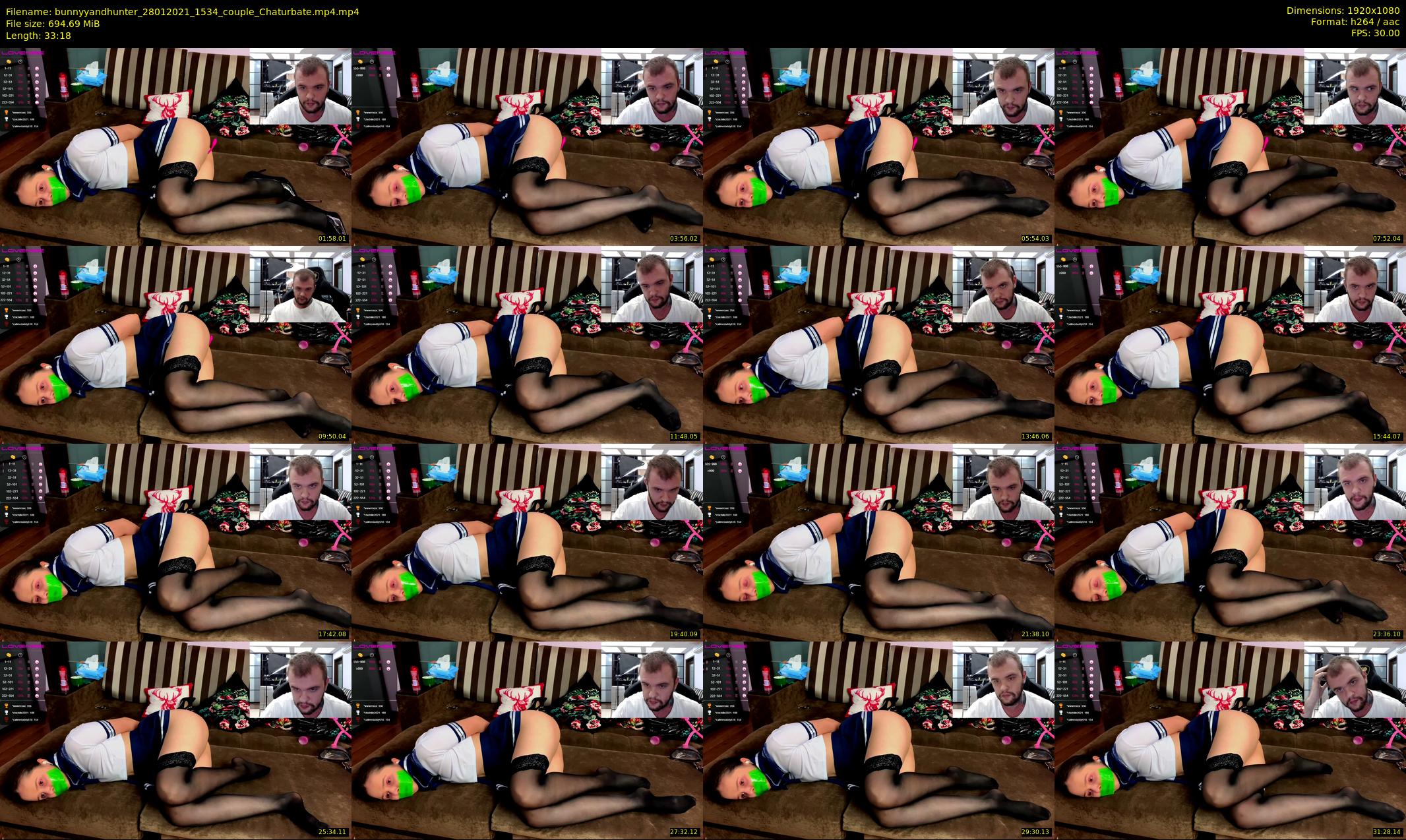 bunnyyandhunter — 34 minute Chaturbate couple cam show recording, 1080p, Jan 28, 2021