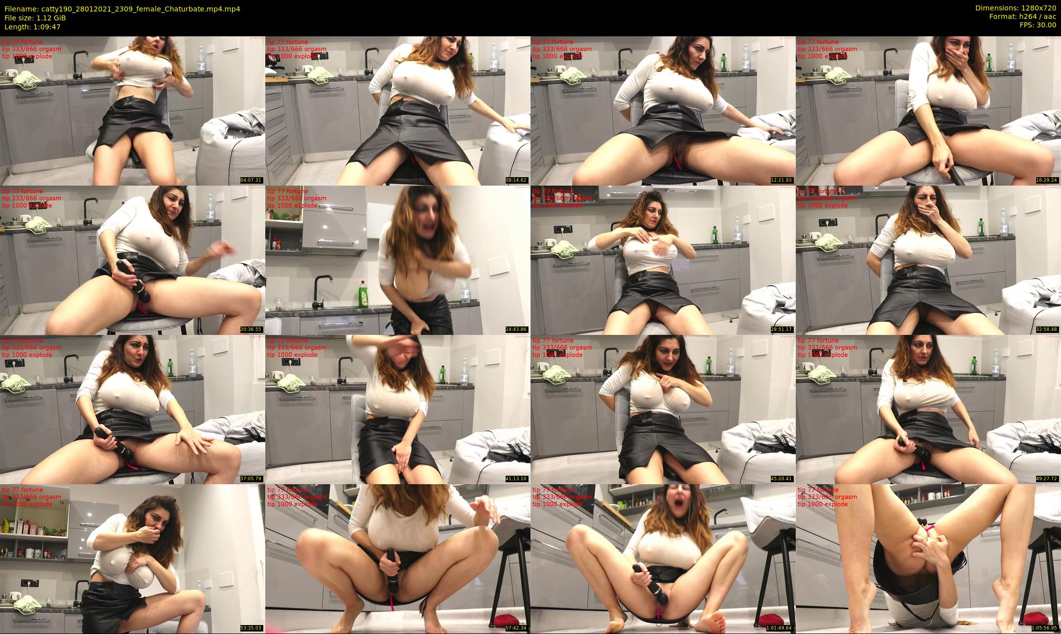 catty190 — 70 minute Chaturbate female cam show recording, 720p, Jan 28, 2021