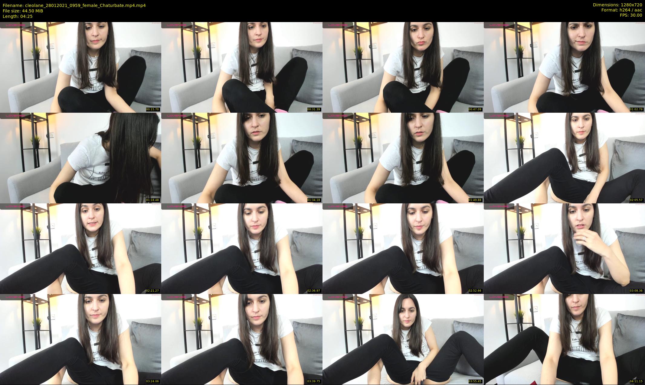cleolane — 5 minute Chaturbate female cam show recording, 720p, Jan 28, 2021