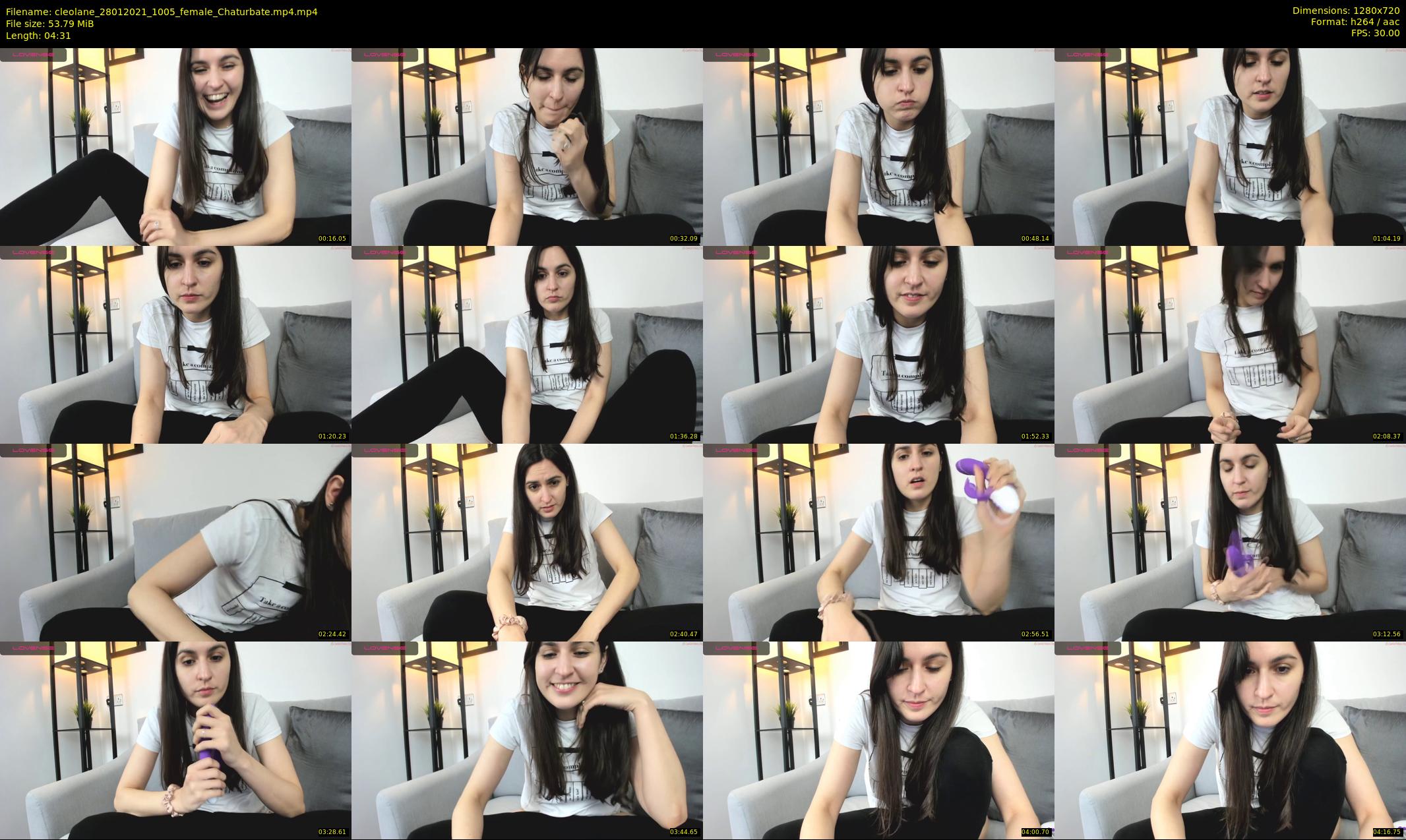 cleolane — 5 minute Chaturbate female cam show recording, 720p, Jan 28, 2021