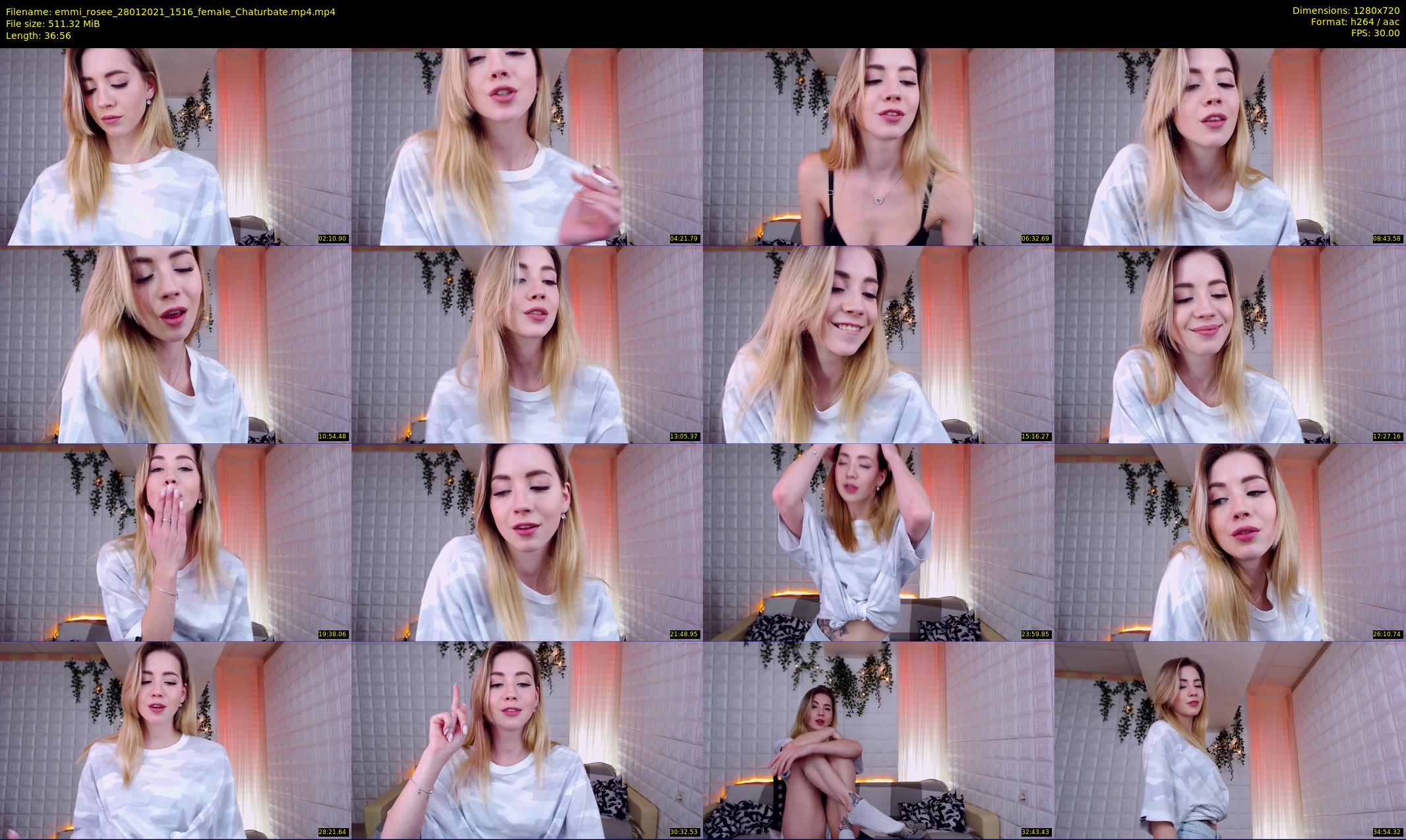 emmi_rosee — 37 minute Chaturbate female cam show recording, 720p, Jan 28, 2021