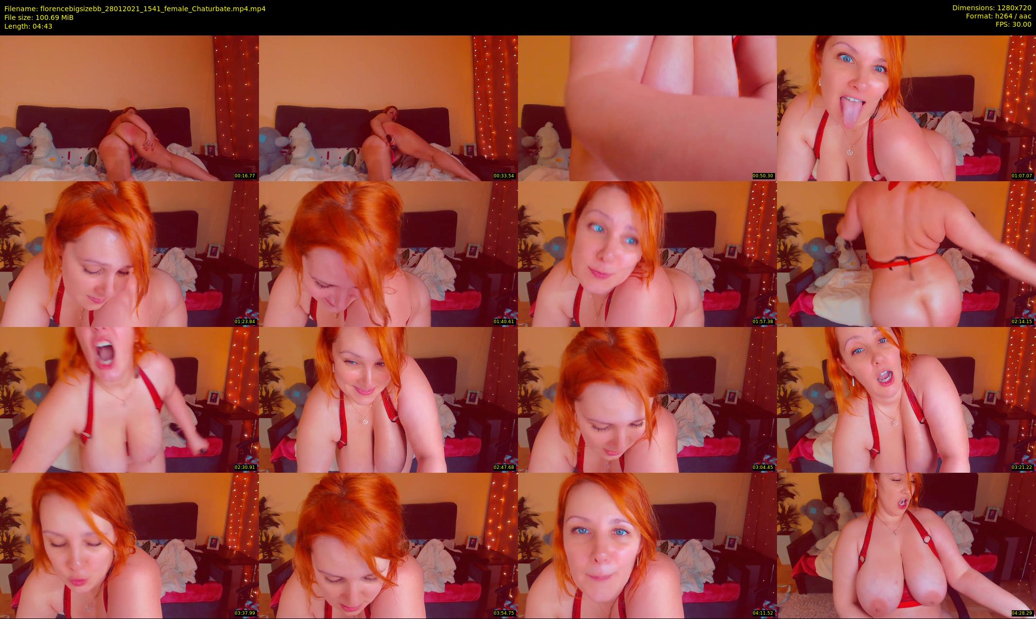 florencebigsizebb — 5 minute Chaturbate female cam show recording, 720p, Jan 28, 2021