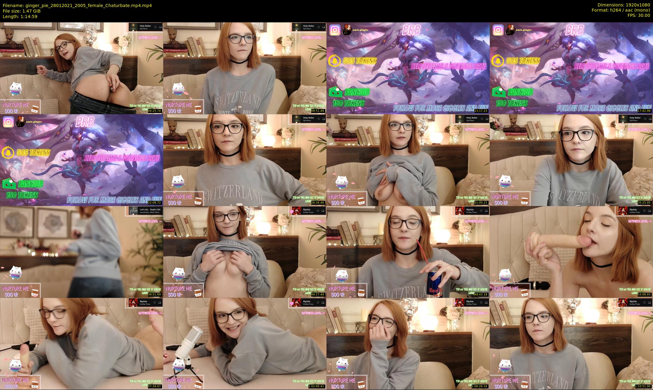 ginger_pie — 75 minute Chaturbate female cam show recording, 1080p, Jan 28, 2021
