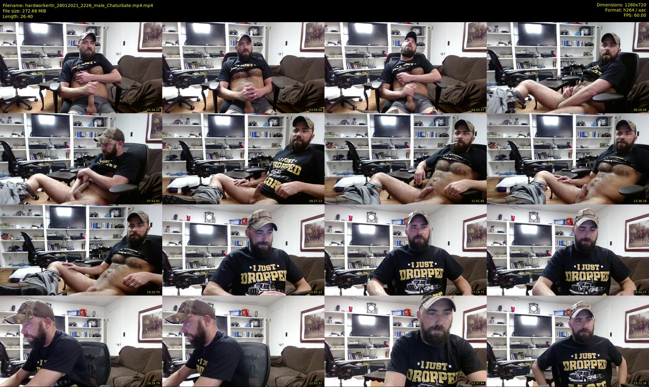 hardworkertn — 27 minute Chaturbate male cam show recording, 720p, Jan 28, 2021