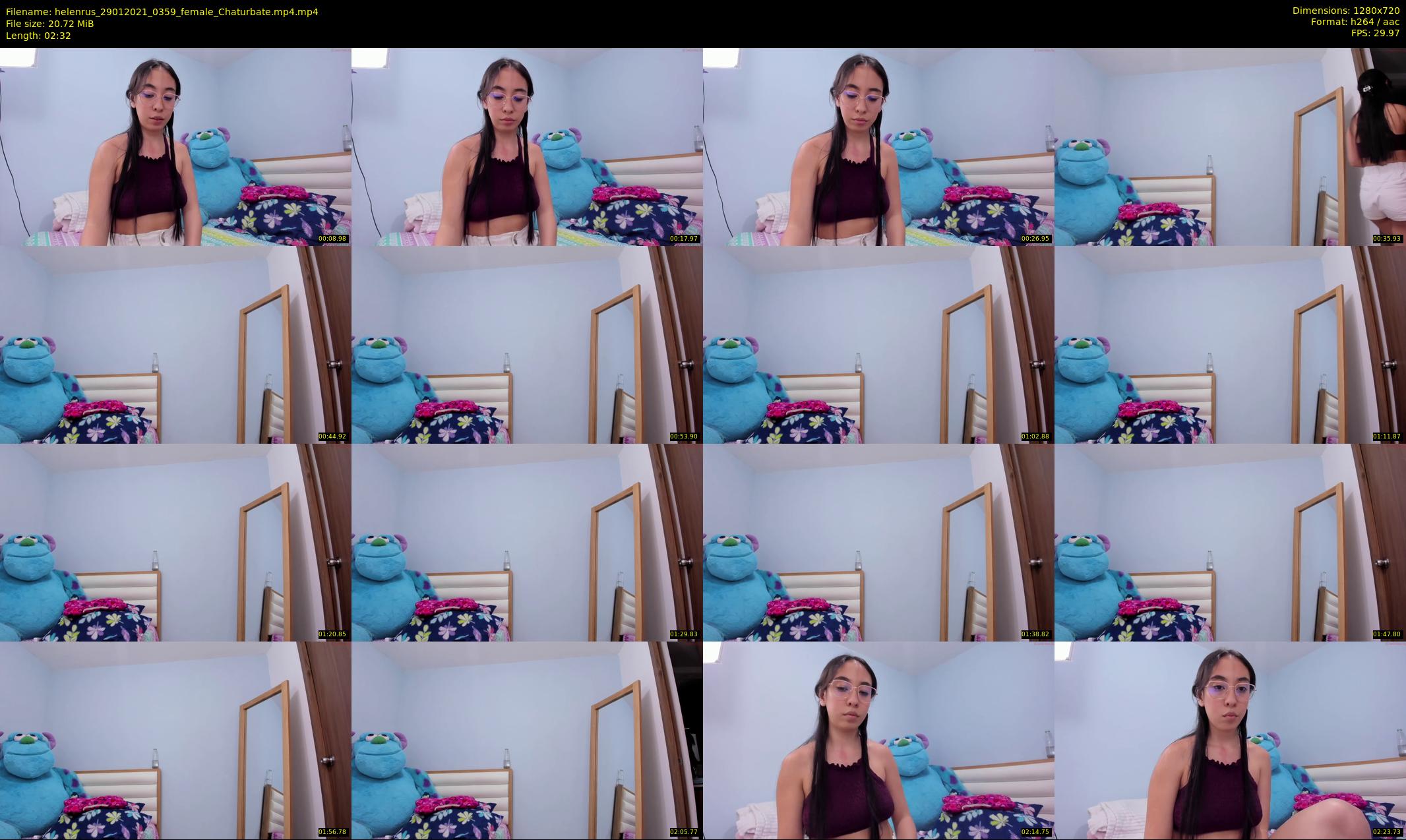helenrus — 3 minute Chaturbate female cam show recording, 720p, Jan 29, 2021