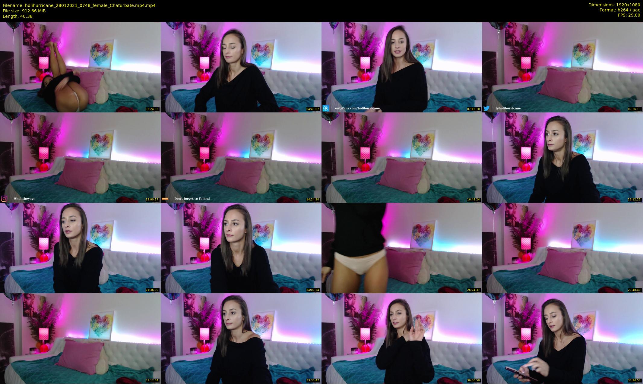 holihurricane — 41 minute Chaturbate female cam show recording, 1080p, Jan 28, 2021