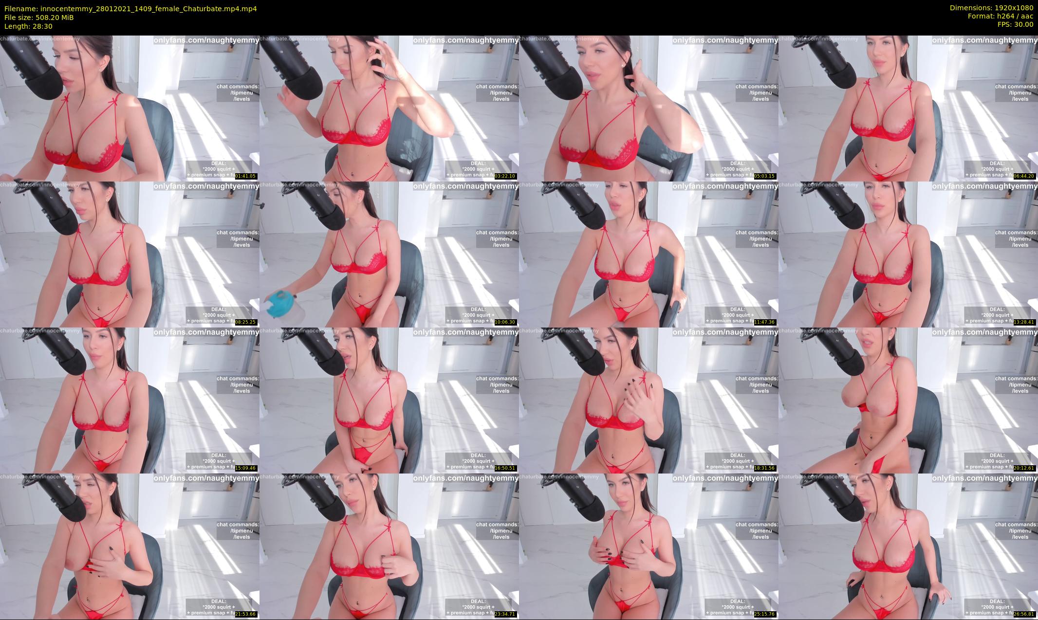 innocentemmy — 29 minute Chaturbate female cam show recording, 1080p, Jan 28, 2021