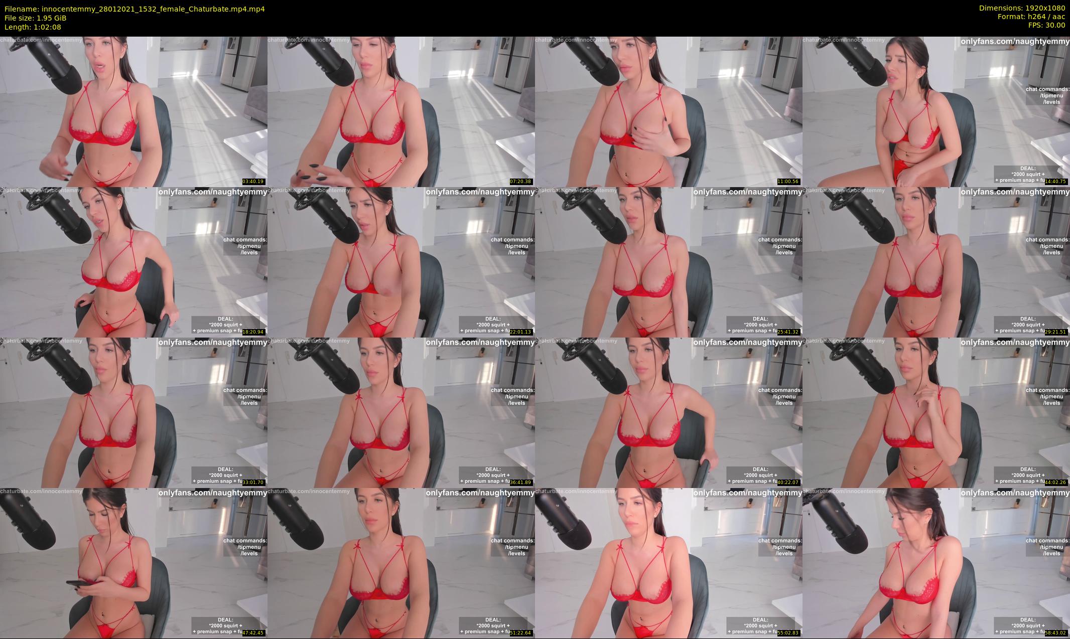 innocentemmy — 63 minute Chaturbate female cam show recording, 1080p, Jan 28, 2021