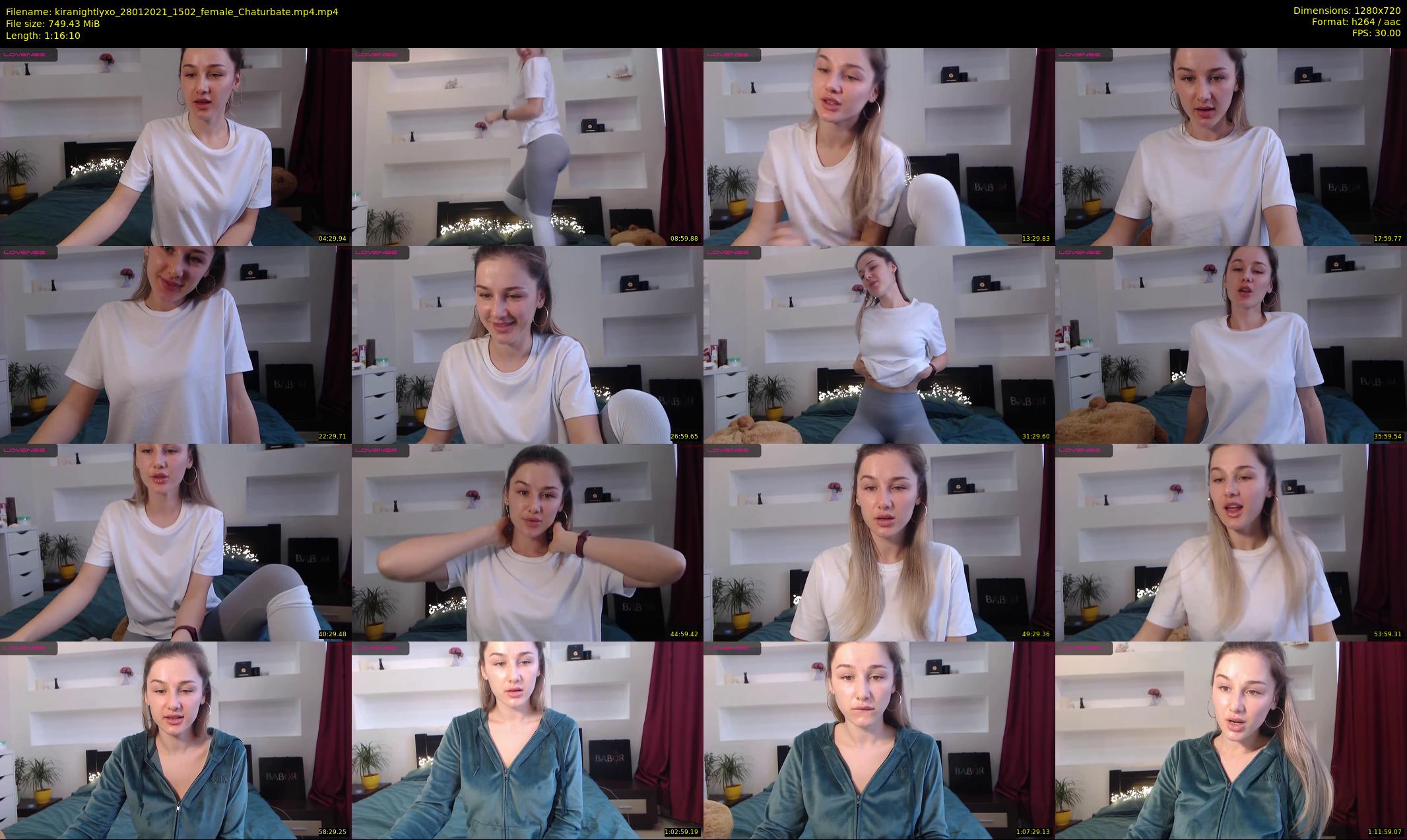 kiranightlyxo — 77 minute Chaturbate female cam show recording, 720p, Jan 28, 2021