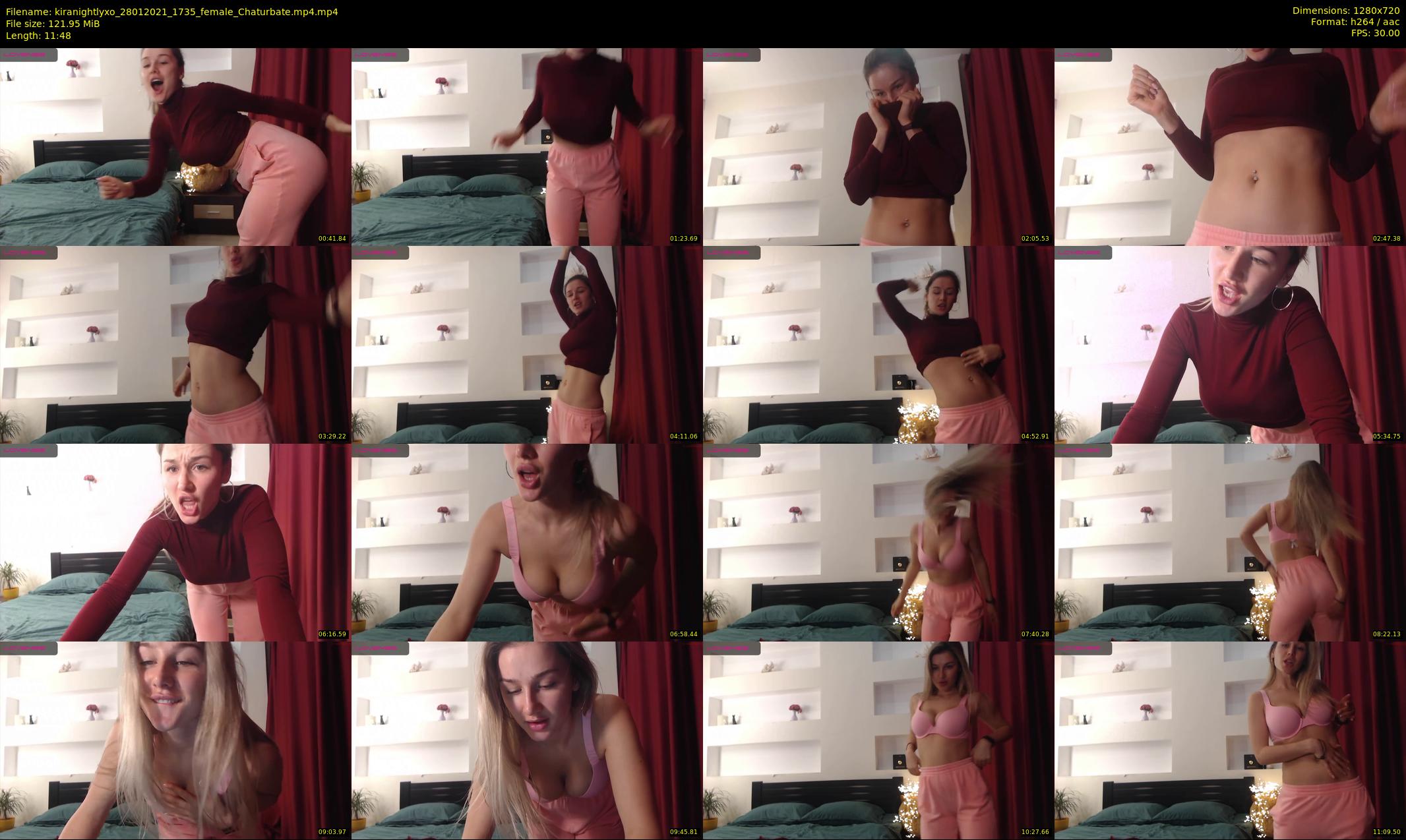 kiranightlyxo — 12 minute Chaturbate female cam show recording, 720p, Jan 28, 2021