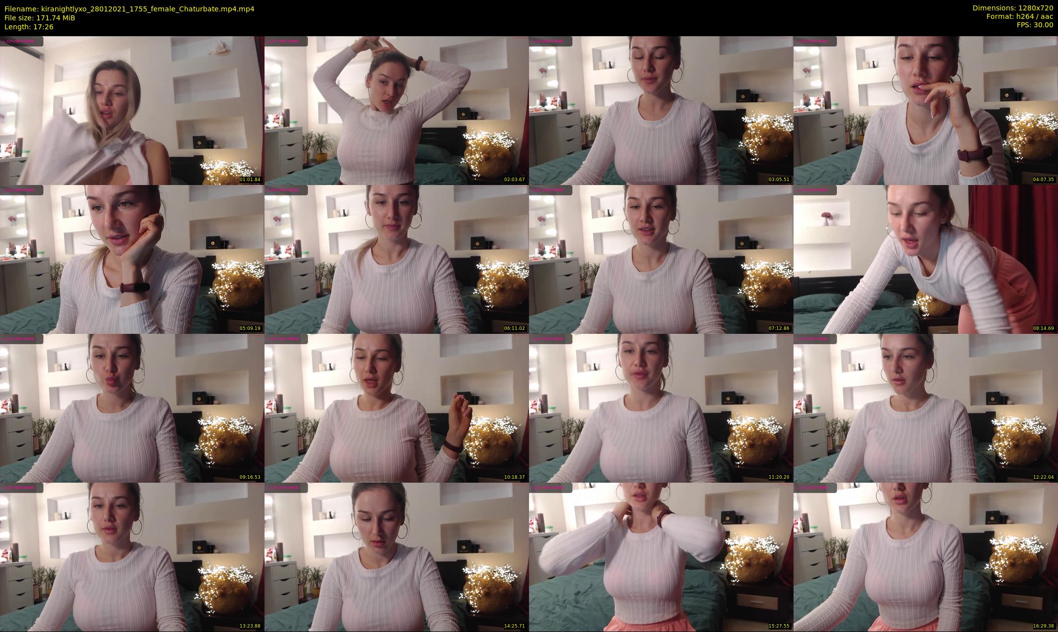 kiranightlyxo — 18 minute Chaturbate female cam show recording, 720p, Jan 28, 2021