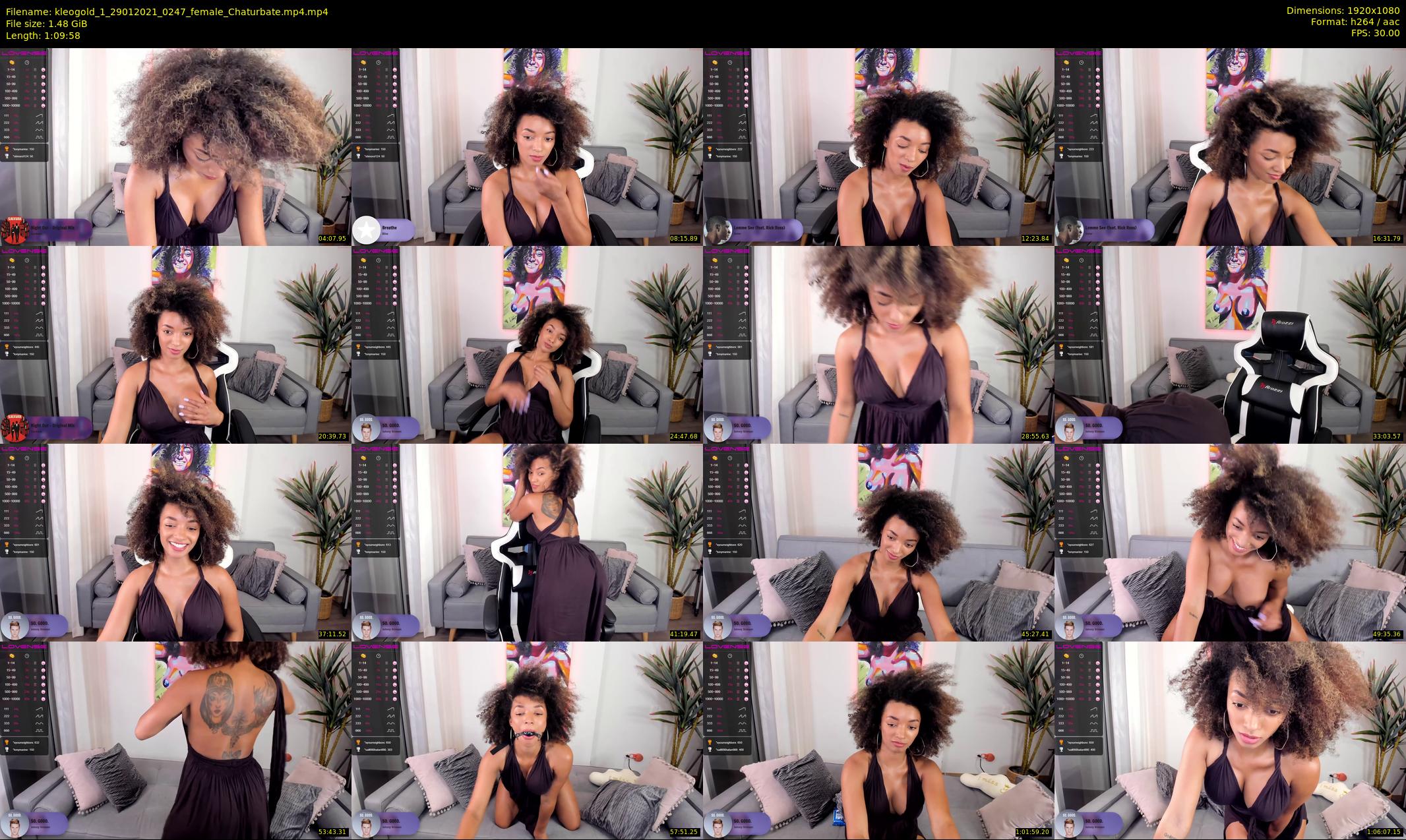 kleogold_1 — 70 minute Chaturbate female cam show recording, 1080p, Jan 29, 2021