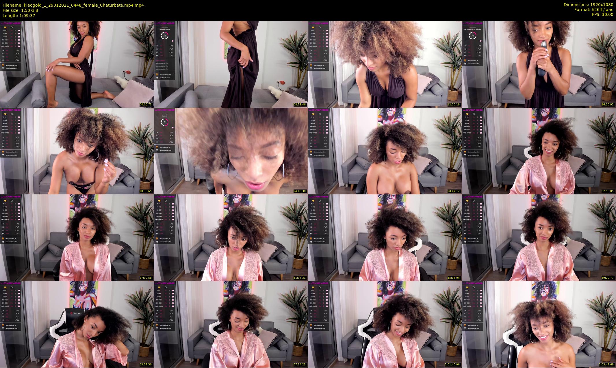kleogold_1 — 70 minute Chaturbate female cam show recording, 1080p, Jan 29, 2021