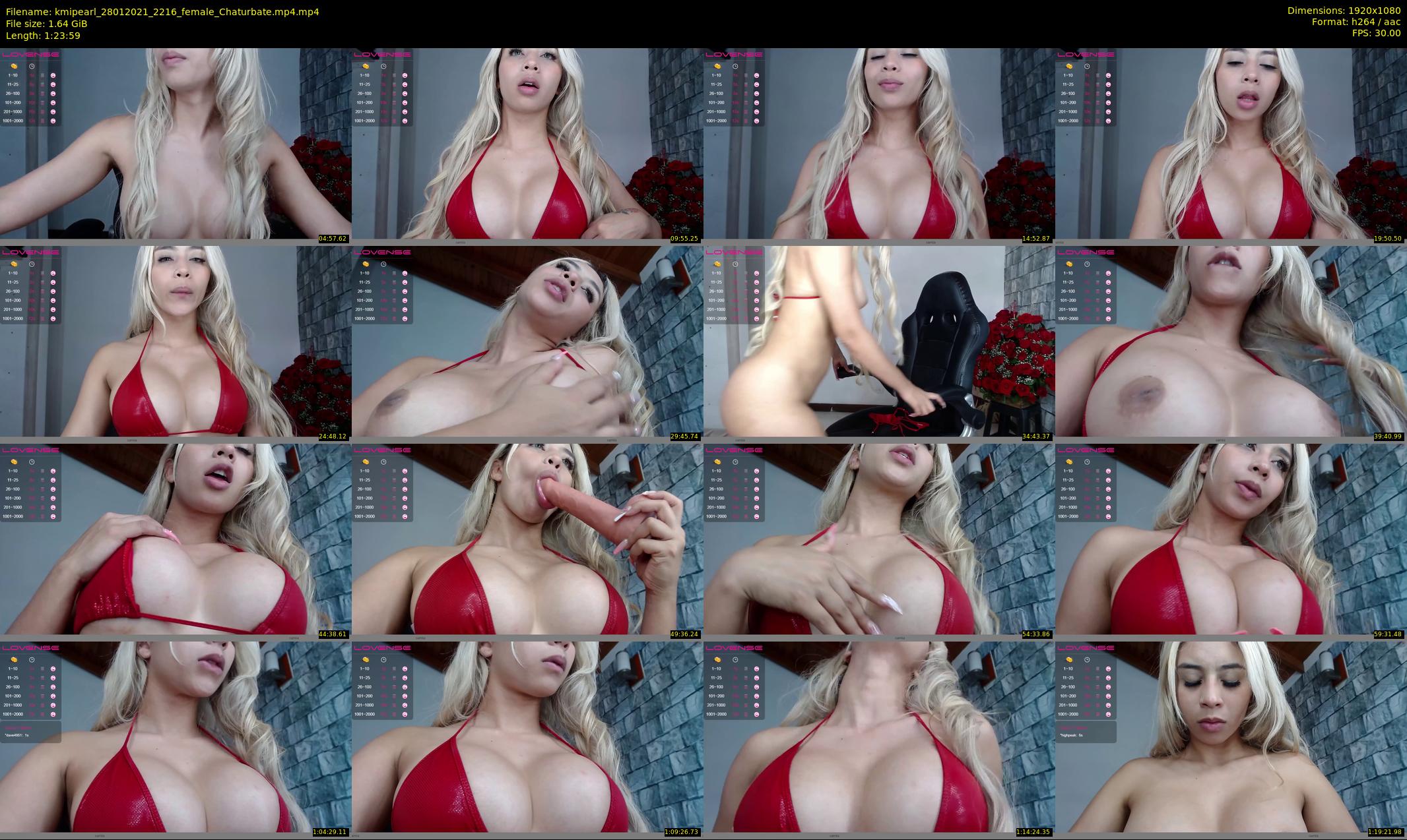 kmipearl — 84 minute Chaturbate female cam show recording, 1080p, Jan 28, 2021