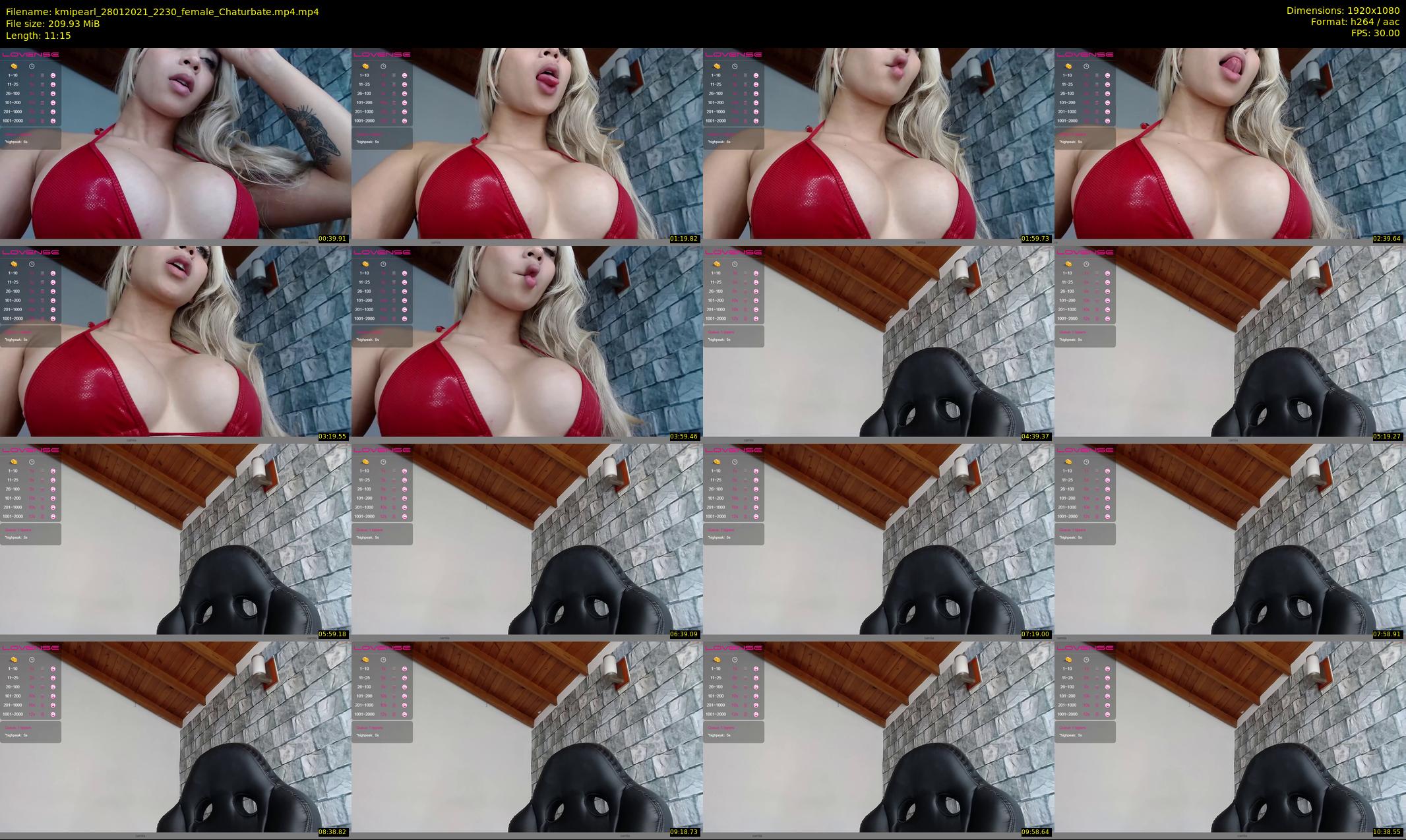 kmipearl — 12 minute Chaturbate female cam show recording, 1080p, Jan 28, 2021