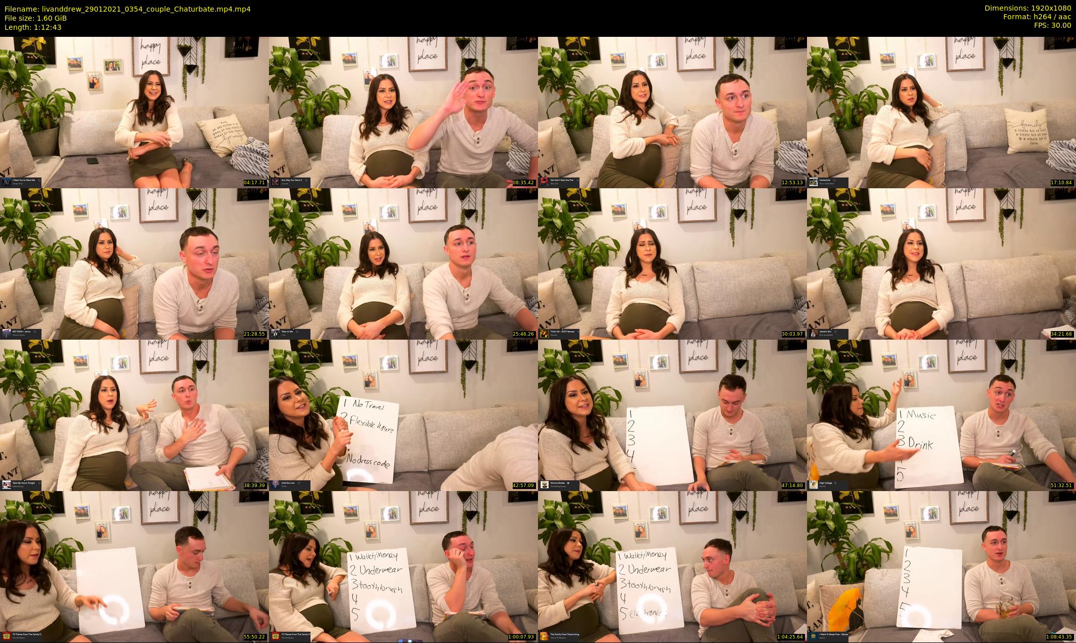 livanddrew — 73 minute Chaturbate couple cam show recording, 1080p, Jan 29, 2021