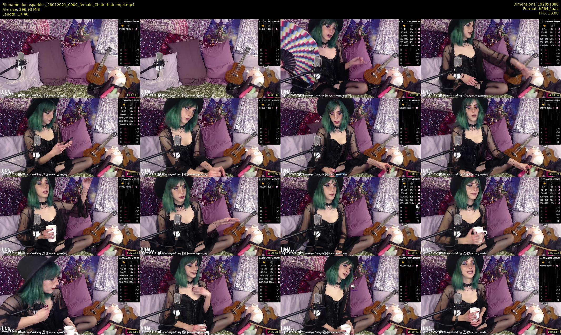 lunasparkles — 18 minute Chaturbate female cam show recording, 1080p, Jan 28, 2021