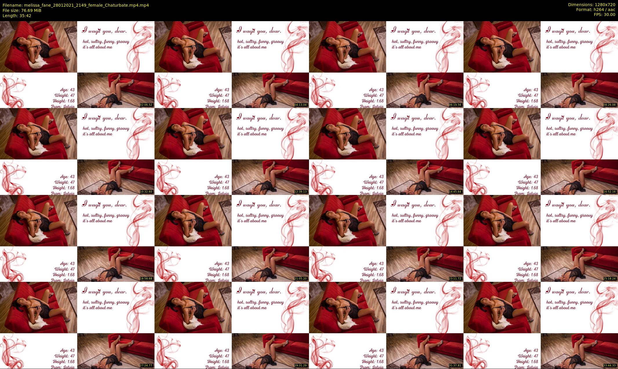 melissa_fane — 36 minute Chaturbate female cam show recording, 720p, Jan 28, 2021
