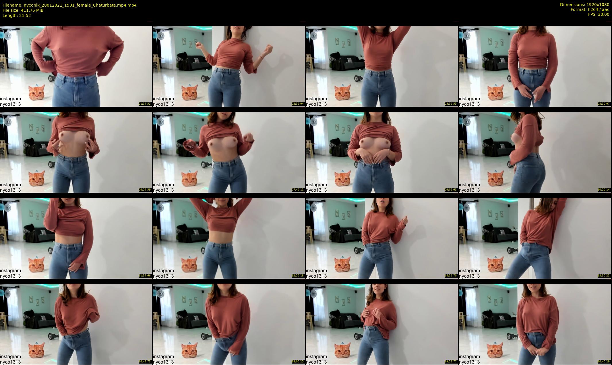 nyconik — 22 minute Chaturbate female cam show recording, 1080p, Jan 28, 2021