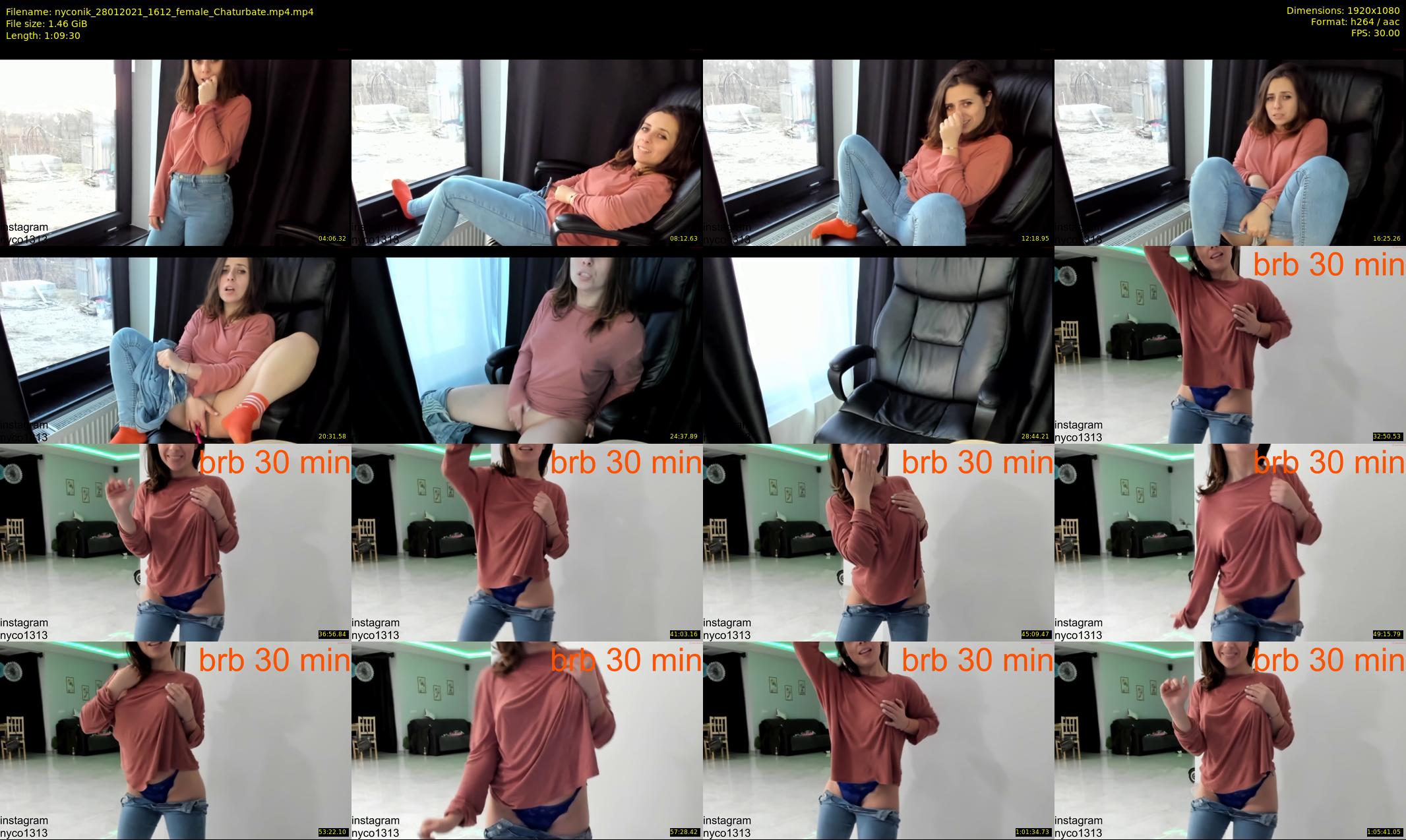 nyconik — 70 minute Chaturbate female cam show recording, 1080p, Jan 28, 2021