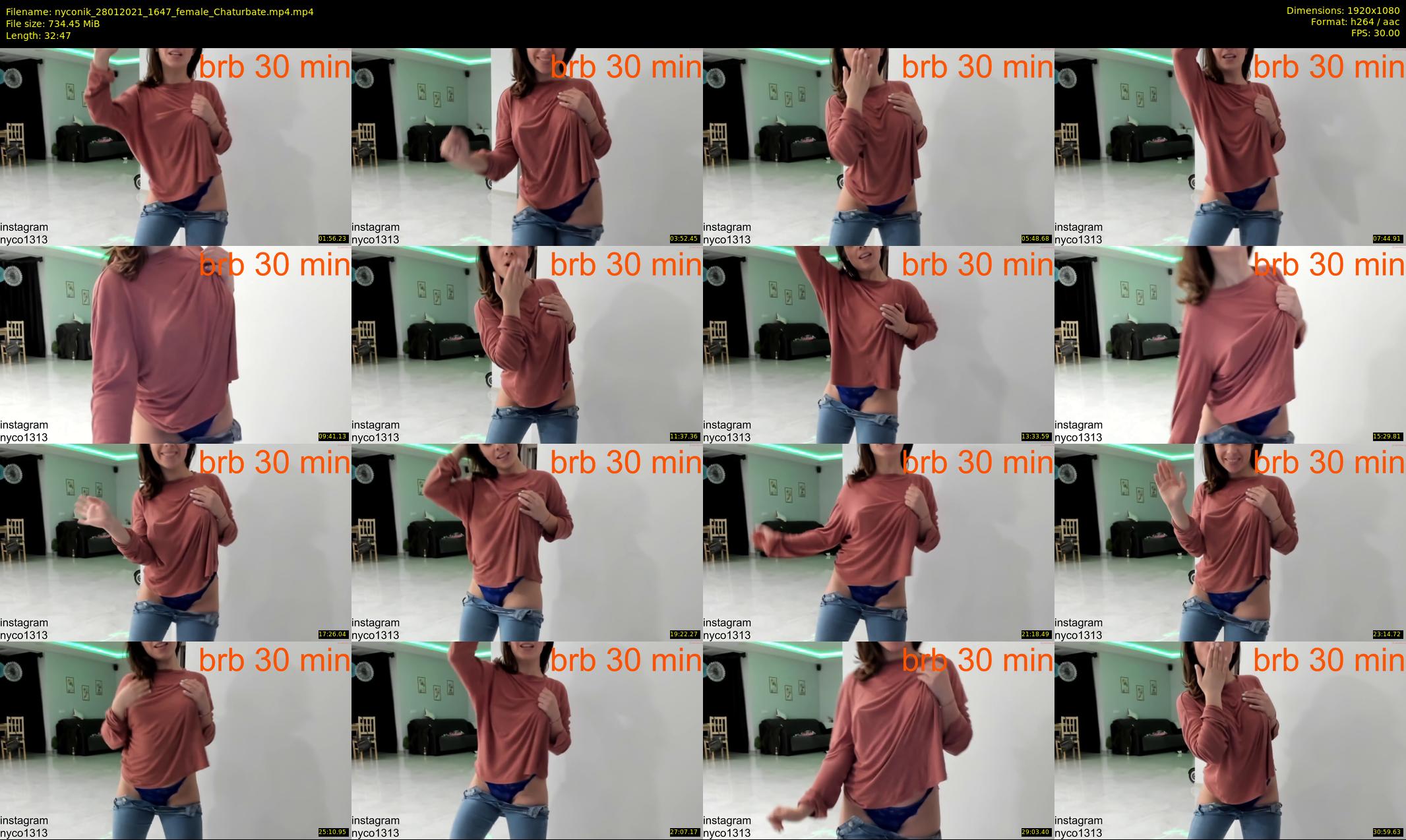 nyconik — 33 minute Chaturbate female cam show recording, 1080p, Jan 28, 2021