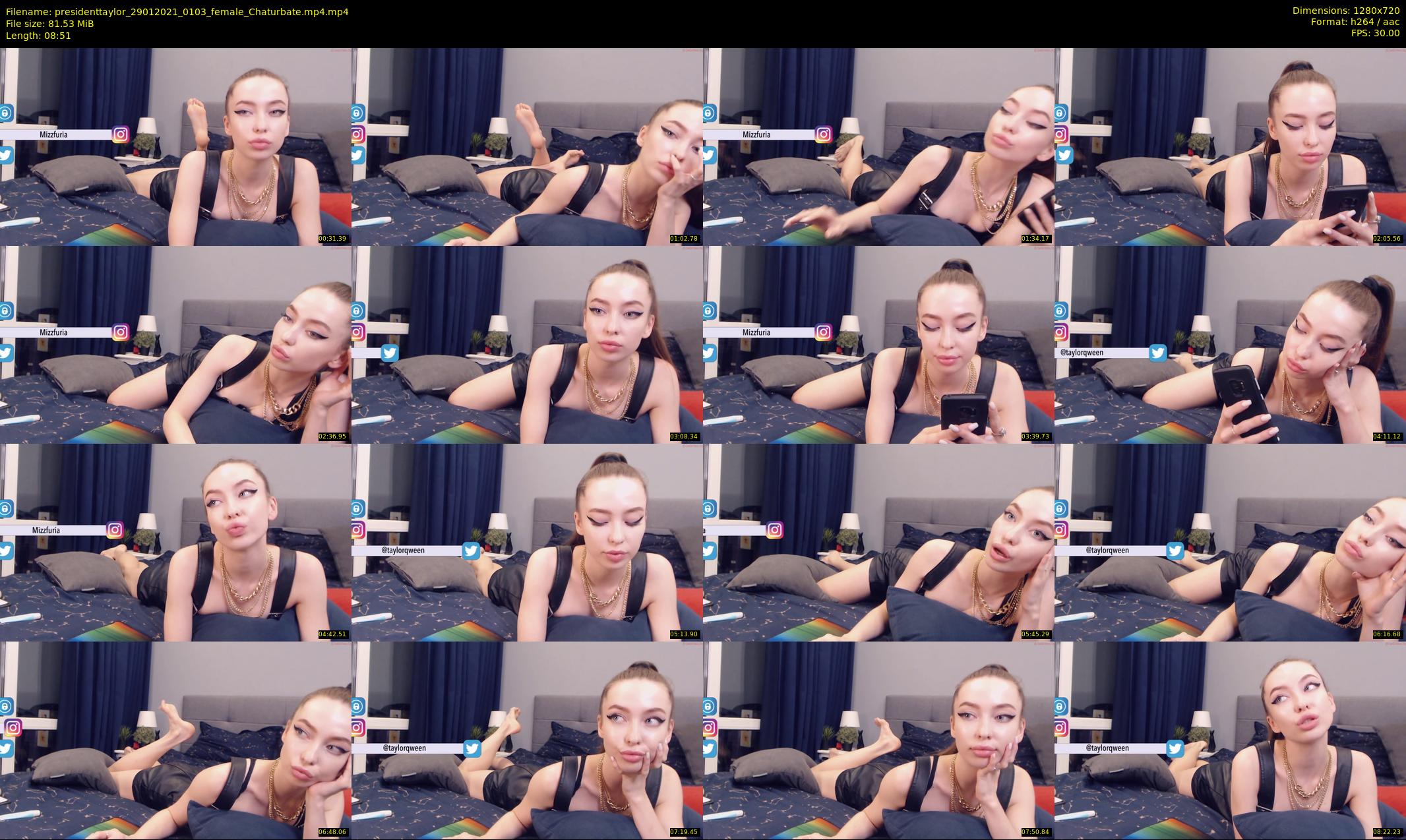 presidenttaylor — 9 minute Chaturbate female cam show recording, 720p, Jan 29, 2021