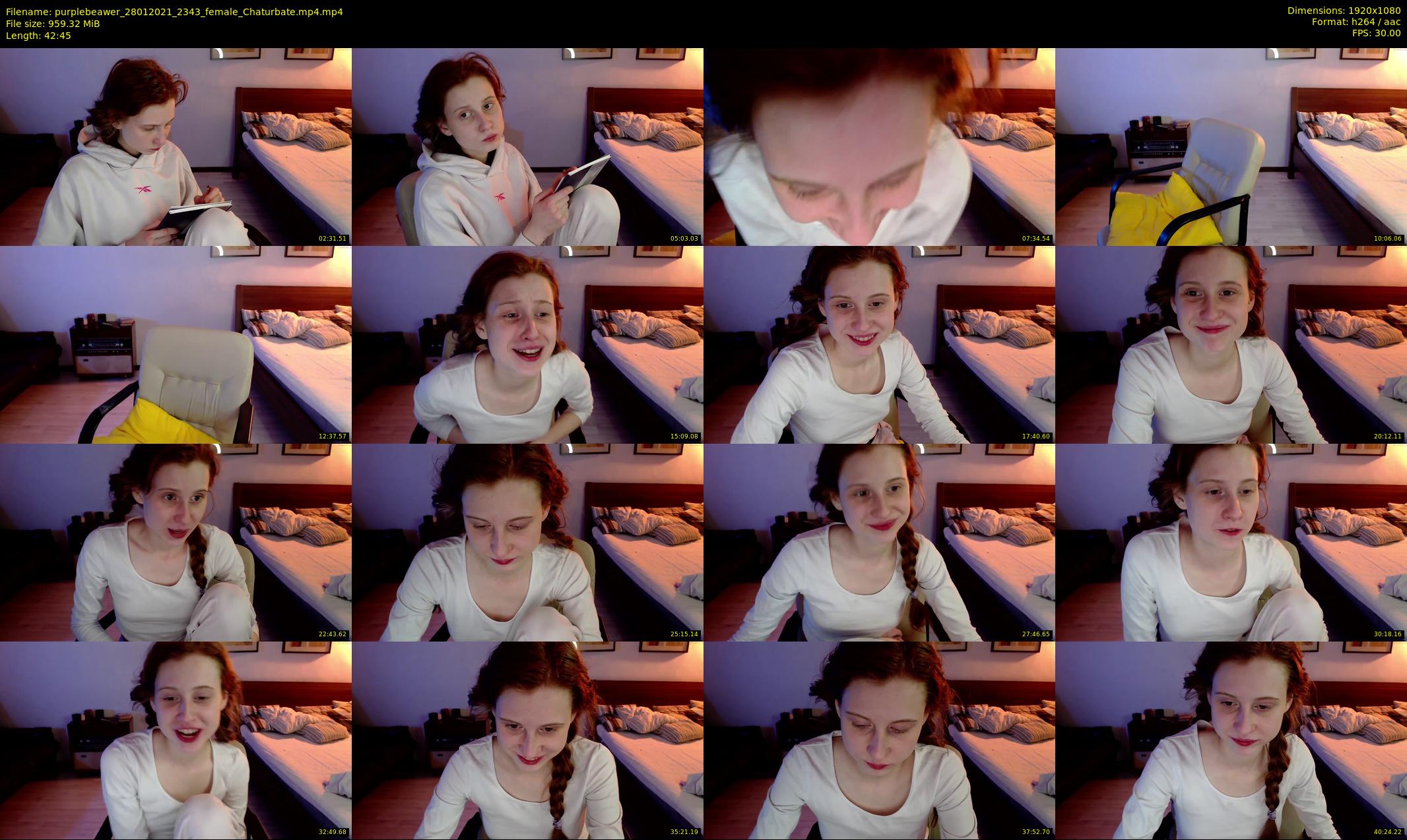 purplebeawer — 43 minute Chaturbate female cam show recording, 1080p, Jan 28, 2021