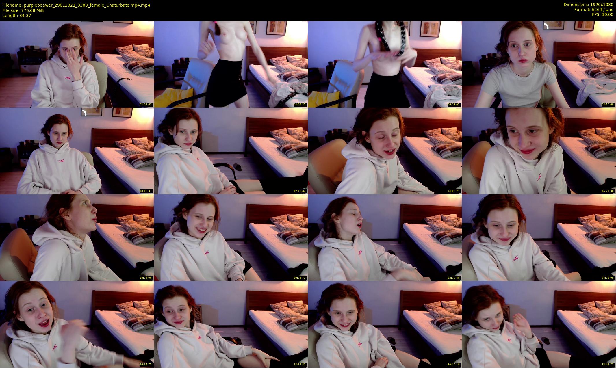 purplebeawer — 35 minute Chaturbate female cam show recording, 1080p, Jan 29, 2021