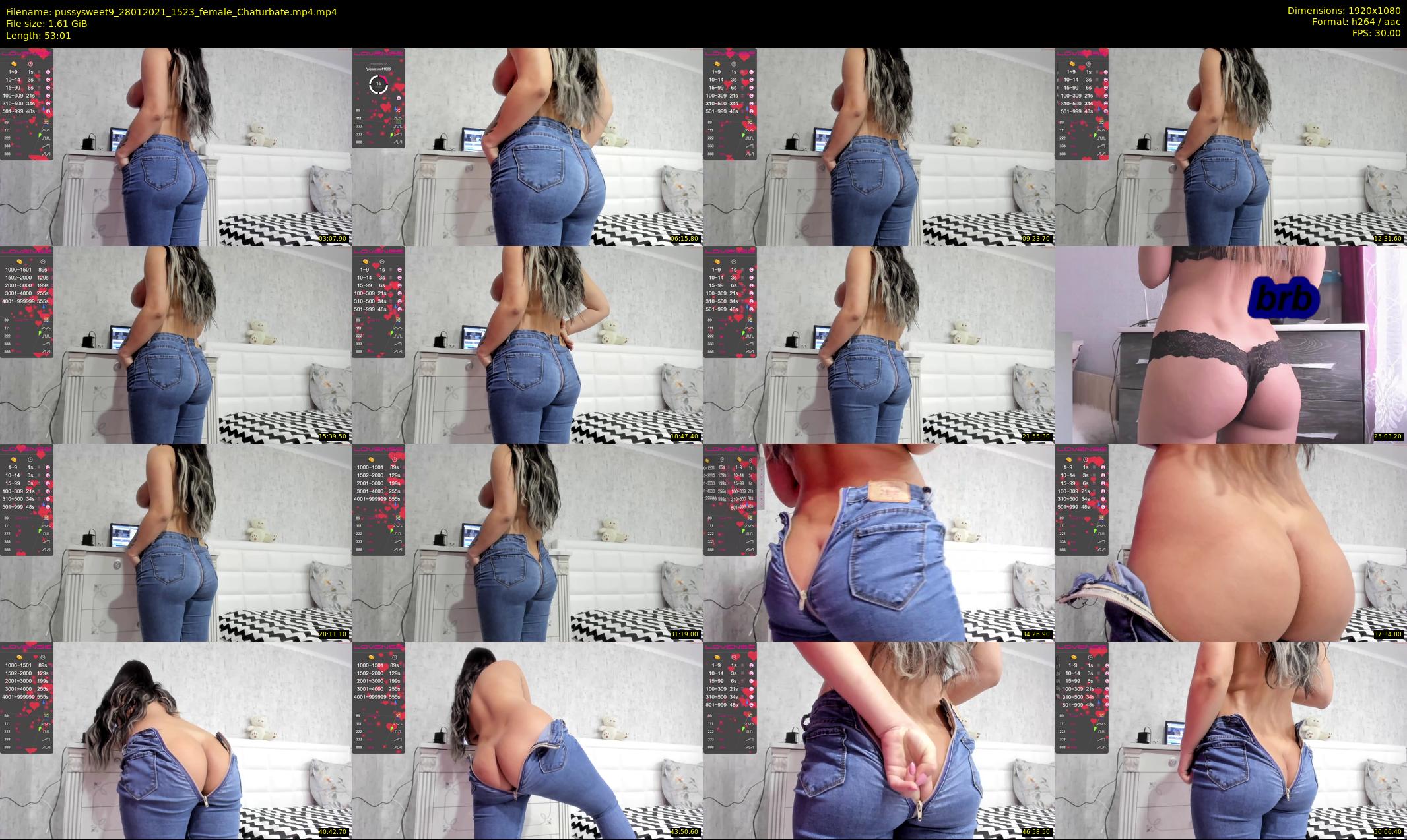 pussysweet9 — 54 minute Chaturbate female cam show recording, 1080p, Jan 28, 2021