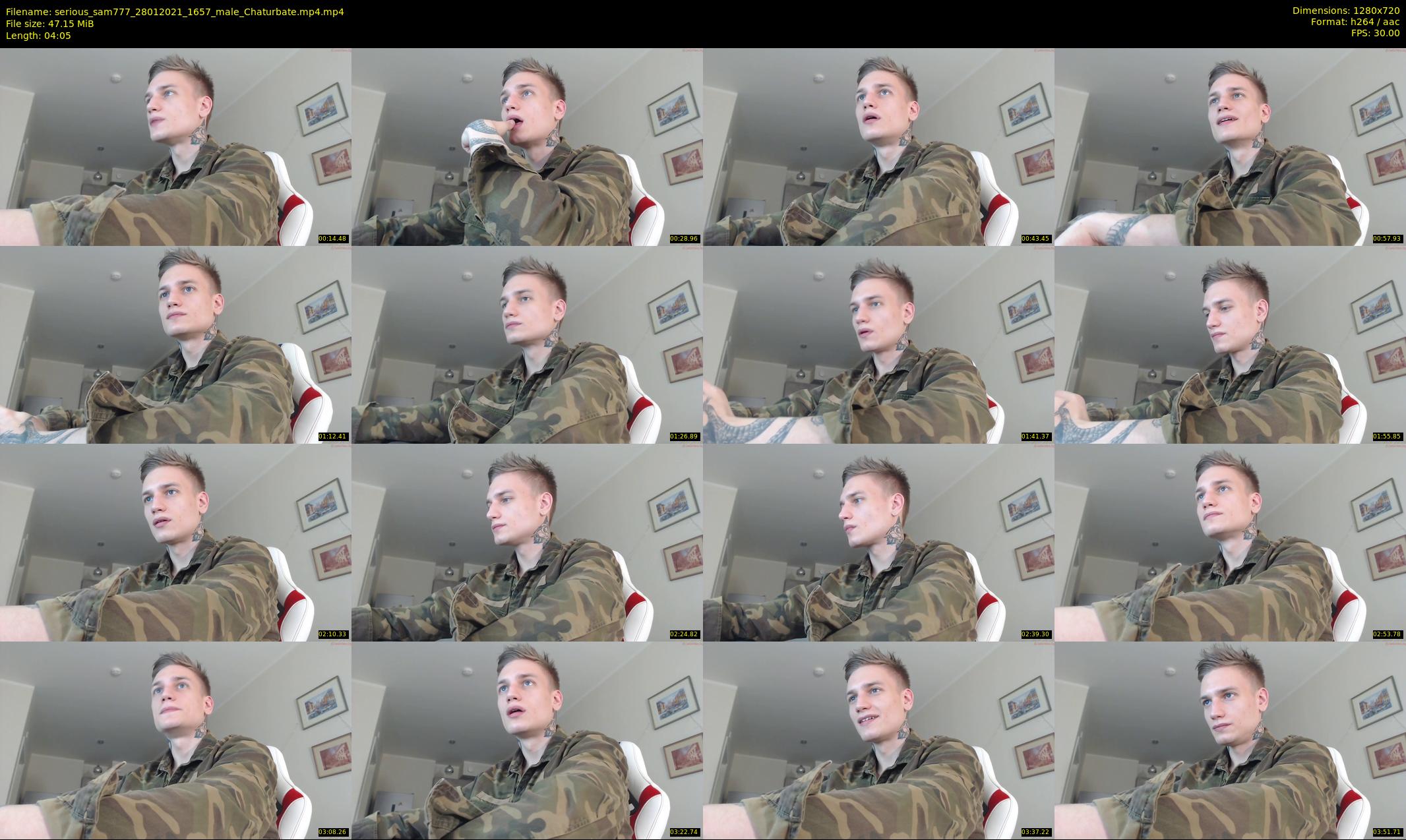 serious_sam777 — 5 minute Chaturbate male cam show recording, 720p, Jan 28, 2021