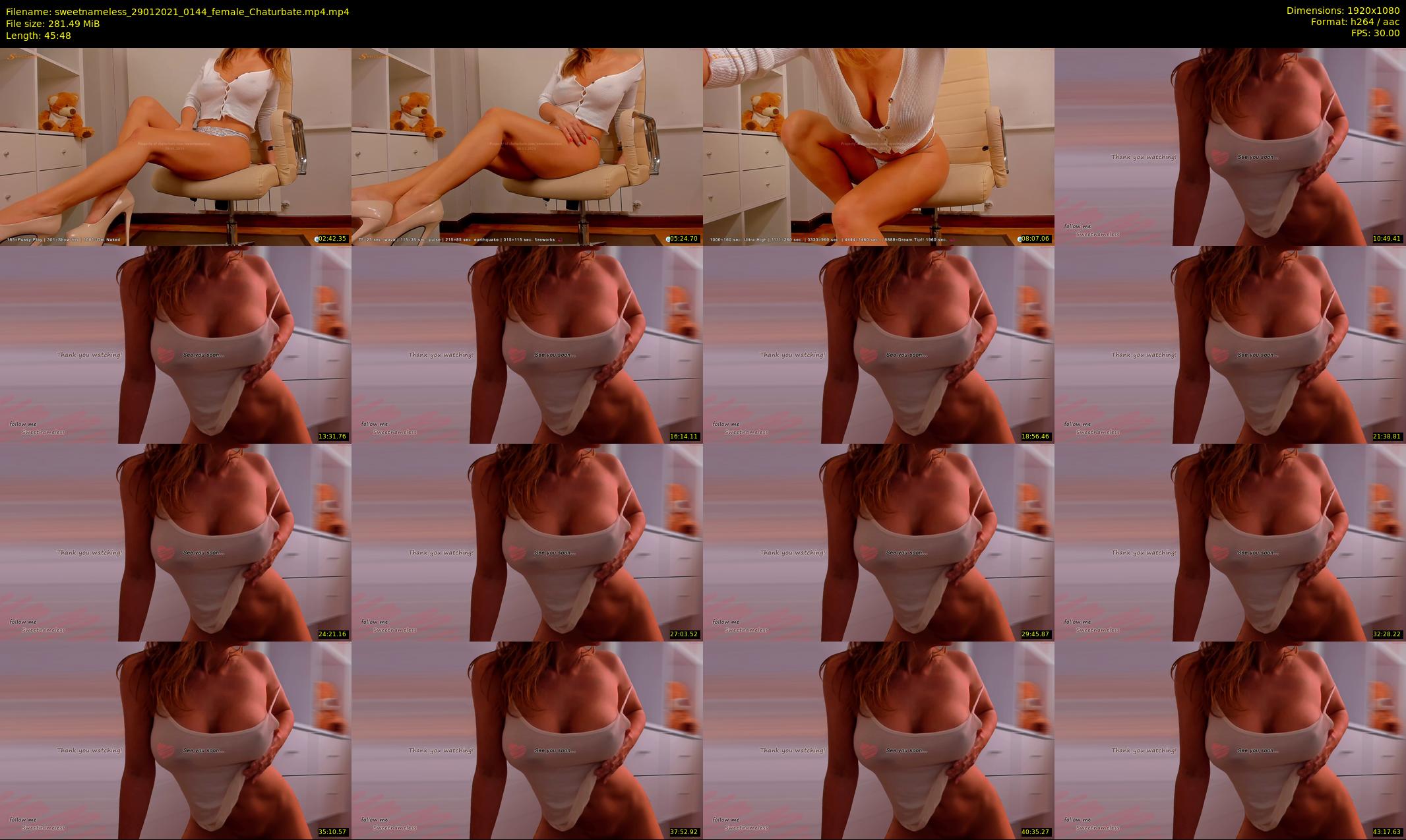 sweetnameless — 46 minute Chaturbate couple cam show recording, 1080p, Jan 29, 2021