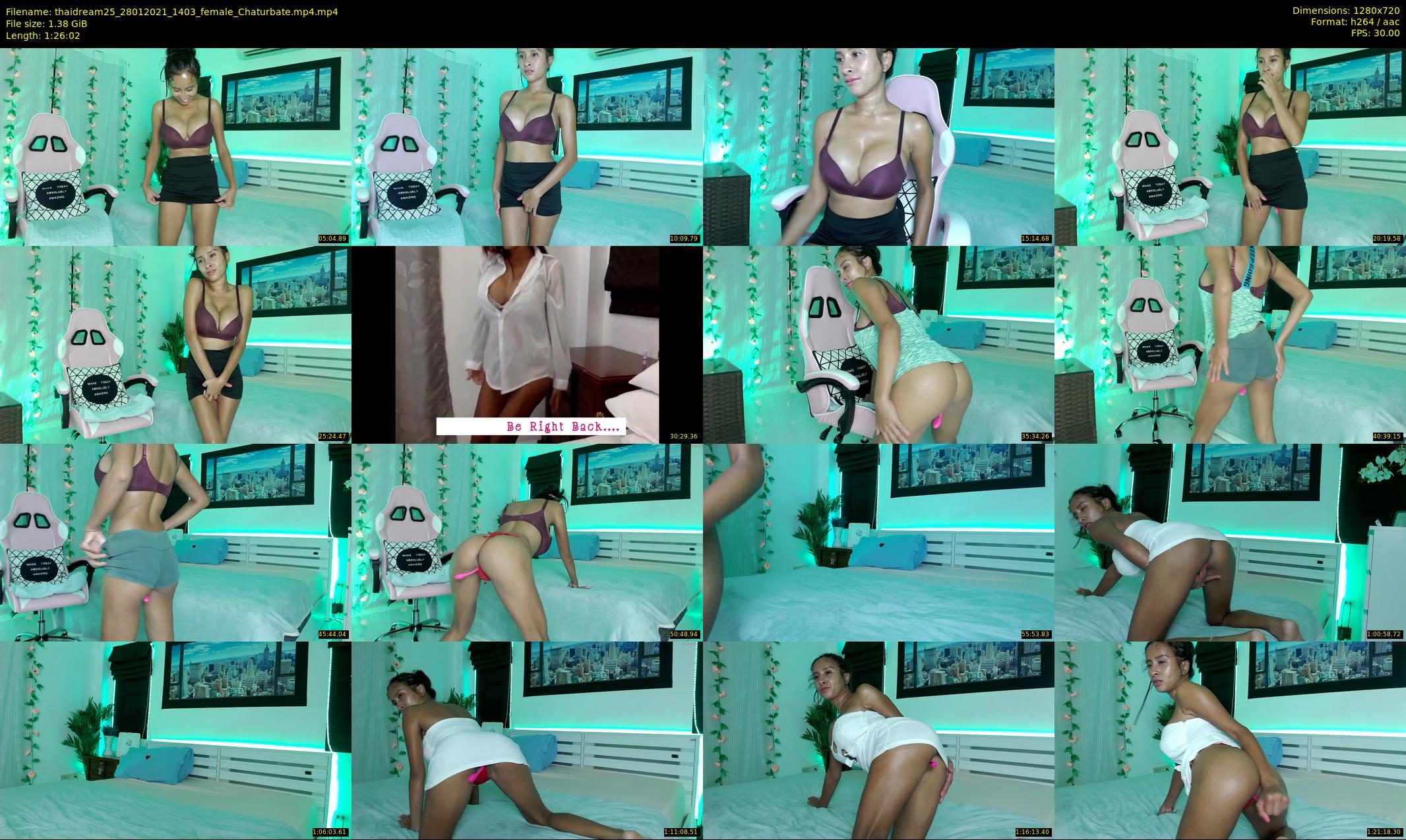thaidream25 — 87 minute Chaturbate female cam show recording, 720p, Jan 28, 2021