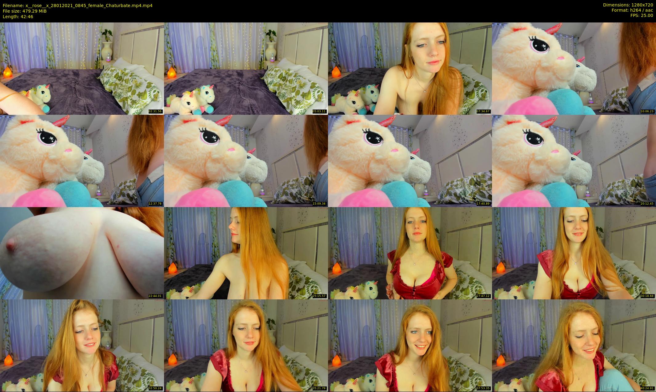 x__rose__x — 43 minute Chaturbate female cam show recording, 720p, Jan 28, 2021