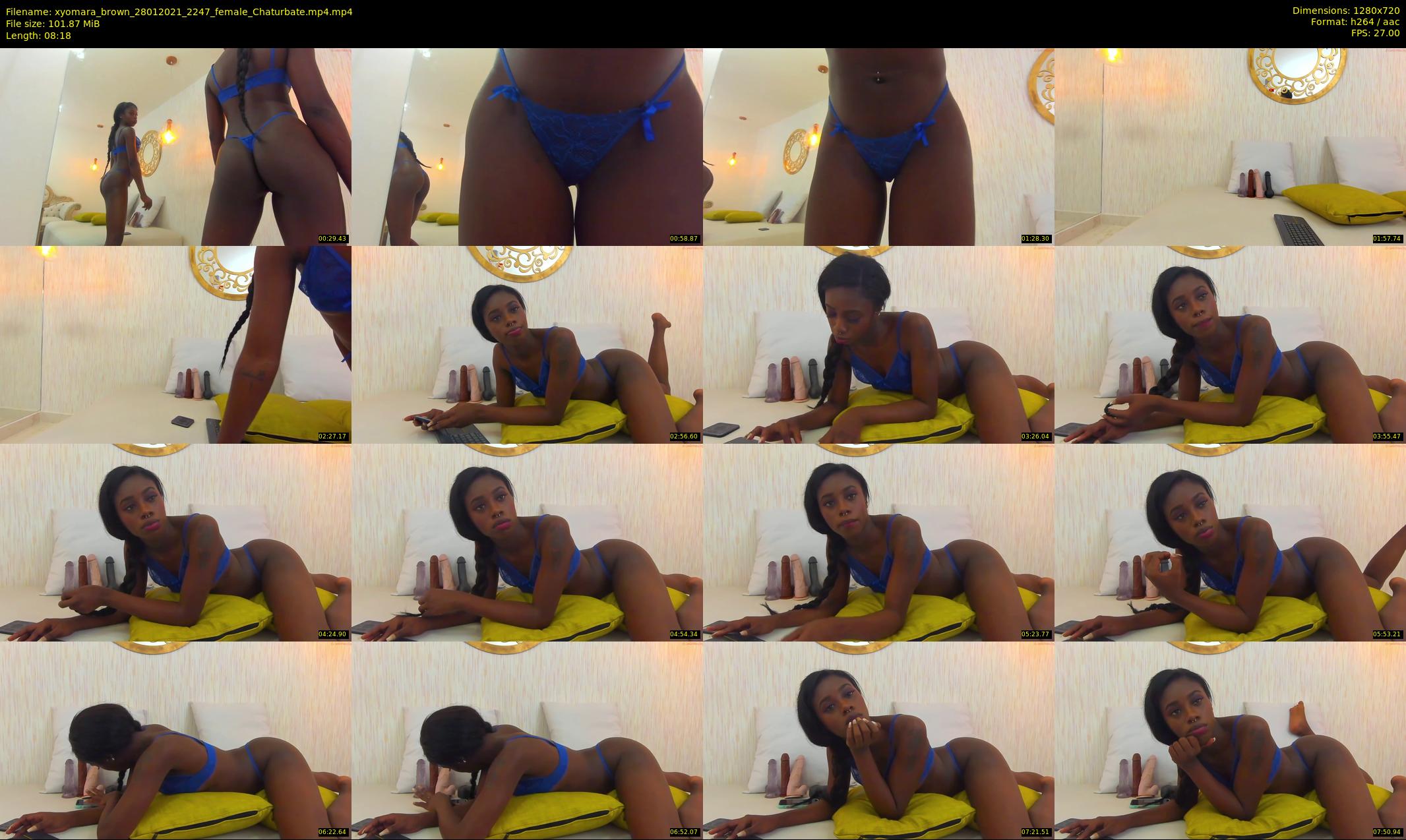 xyomara_brown — 9 minute Chaturbate female cam show recording, 720p, Jan 28, 2021