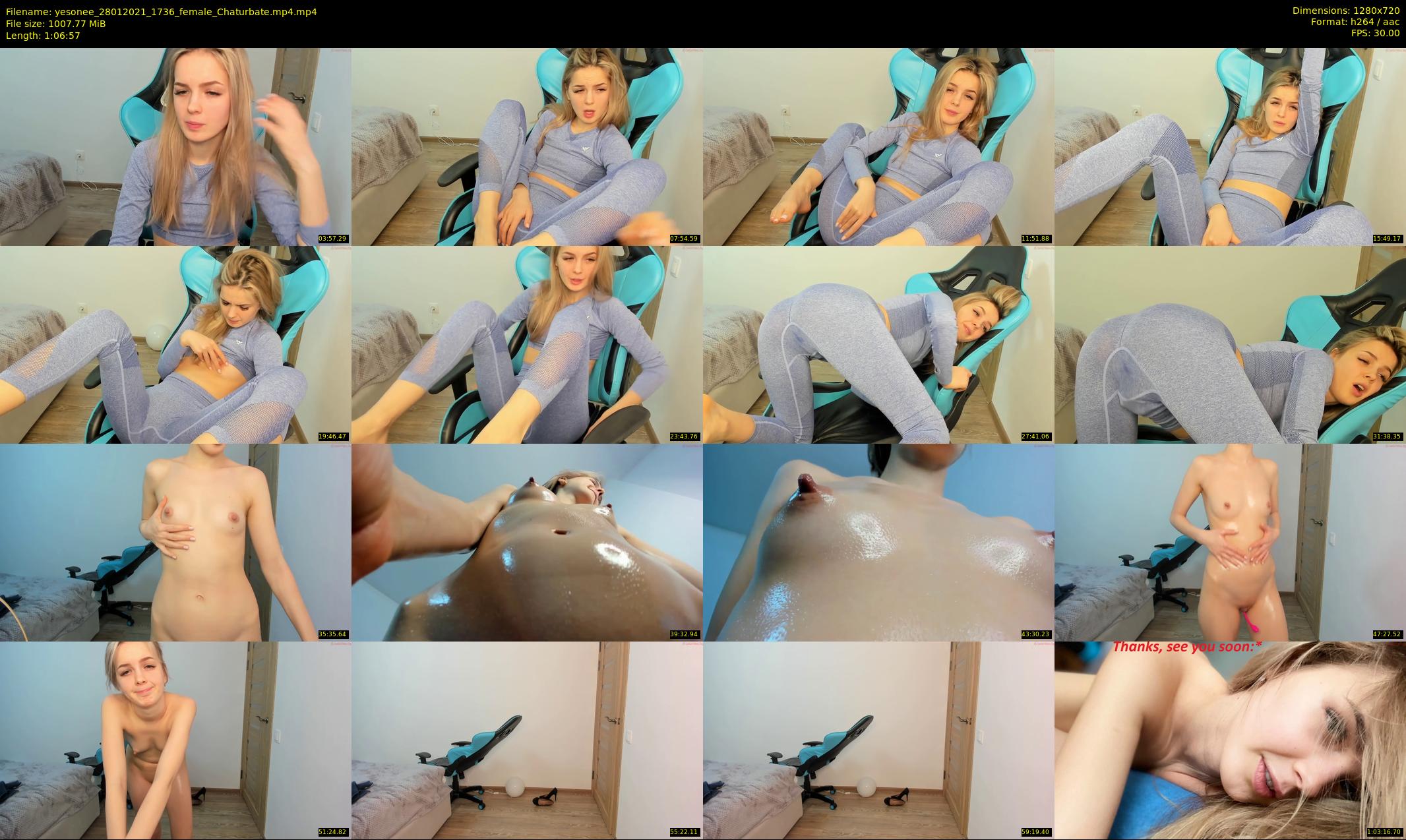 yesonee — 67 minute Chaturbate female cam show recording, 720p, Jan 28, 2021